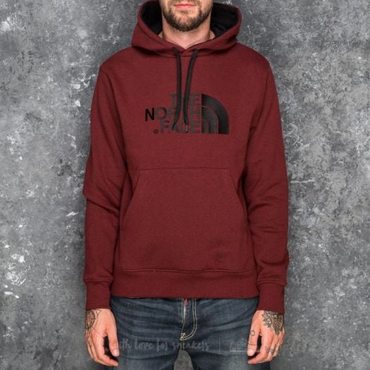 Red the north face hoodie online