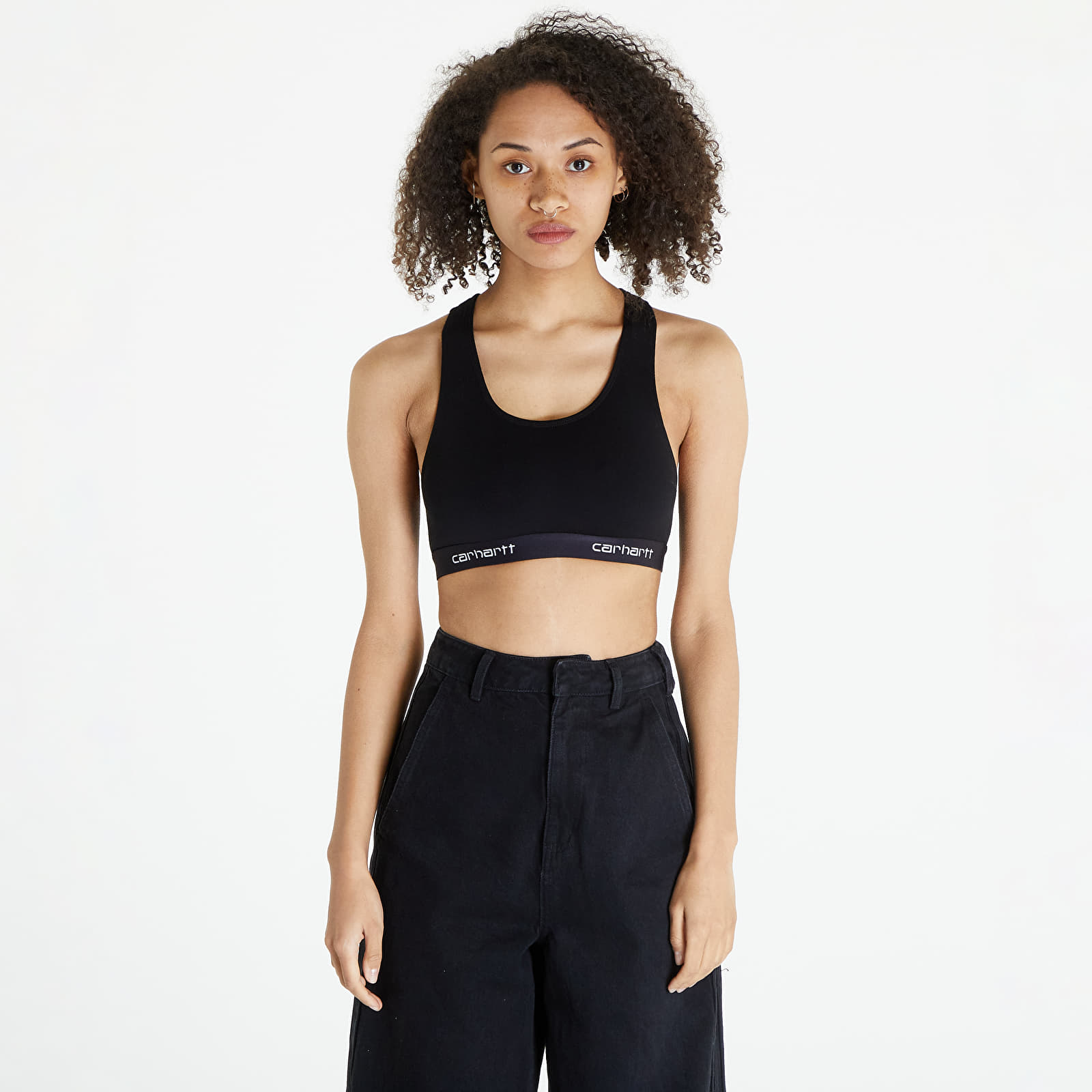 Podprsenky Carhartt WIP W' Script Racer Tank Black