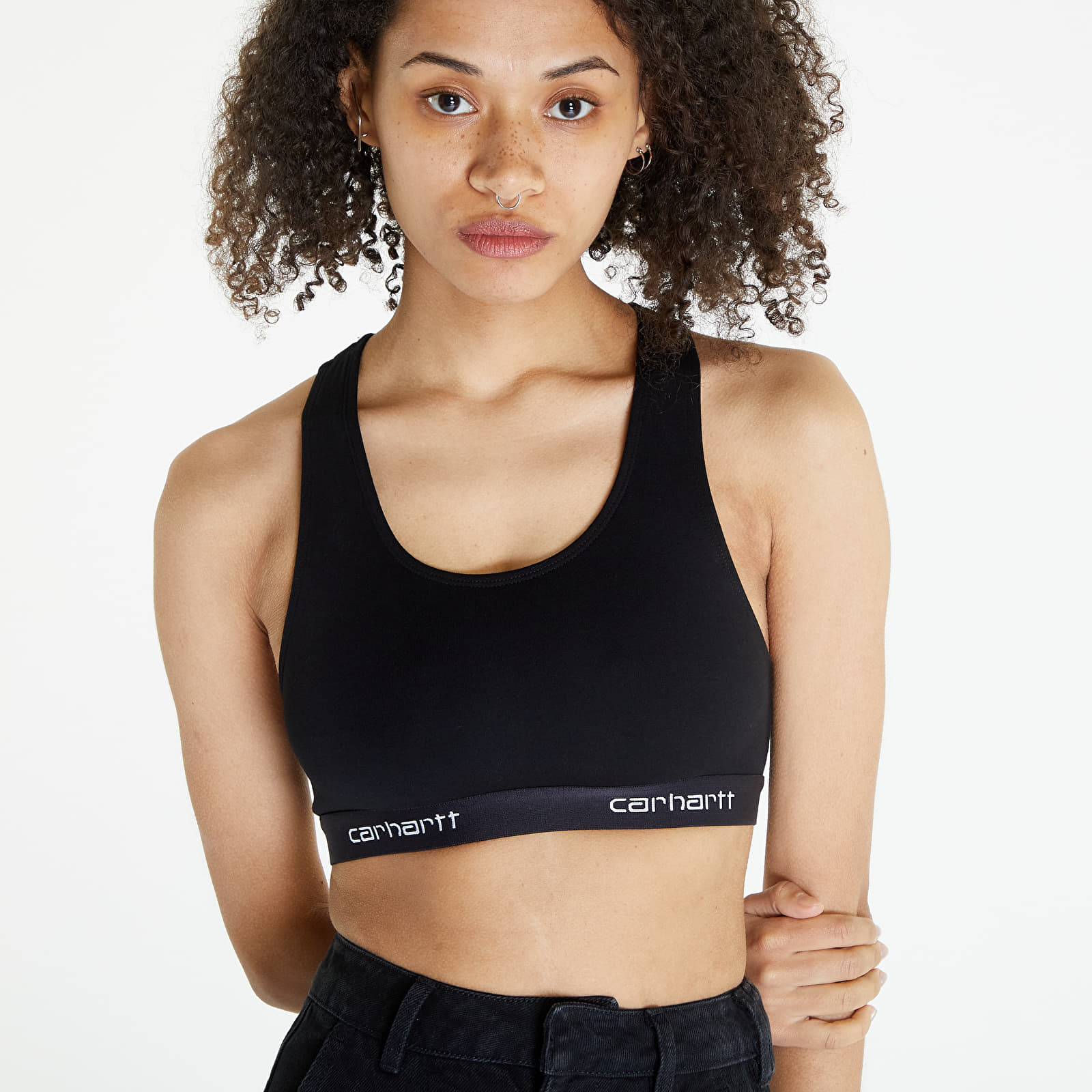 Podprsenky Carhartt WIP W' Script Racer Tank Black