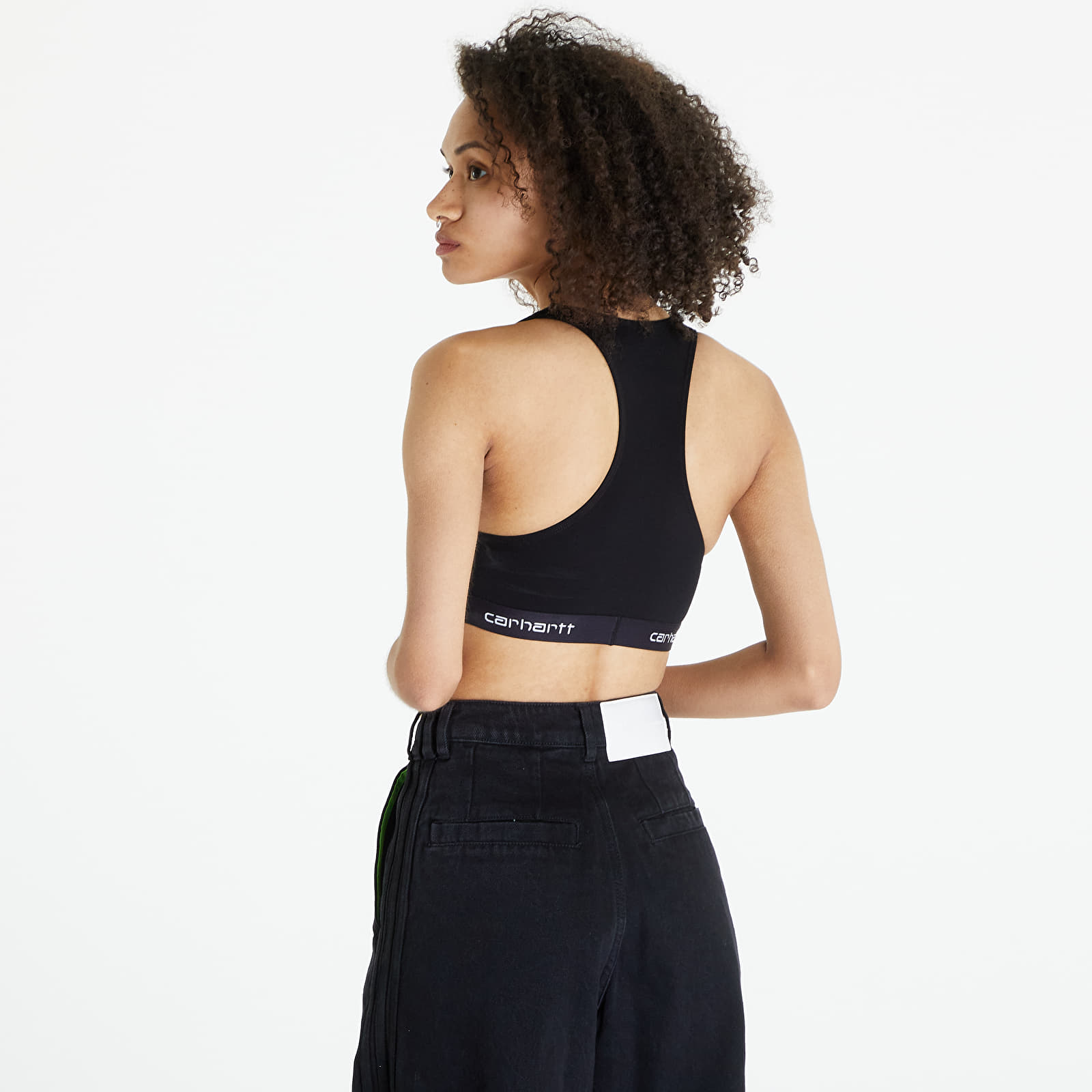 Podprsenky Carhartt WIP W' Script Racer Tank Black