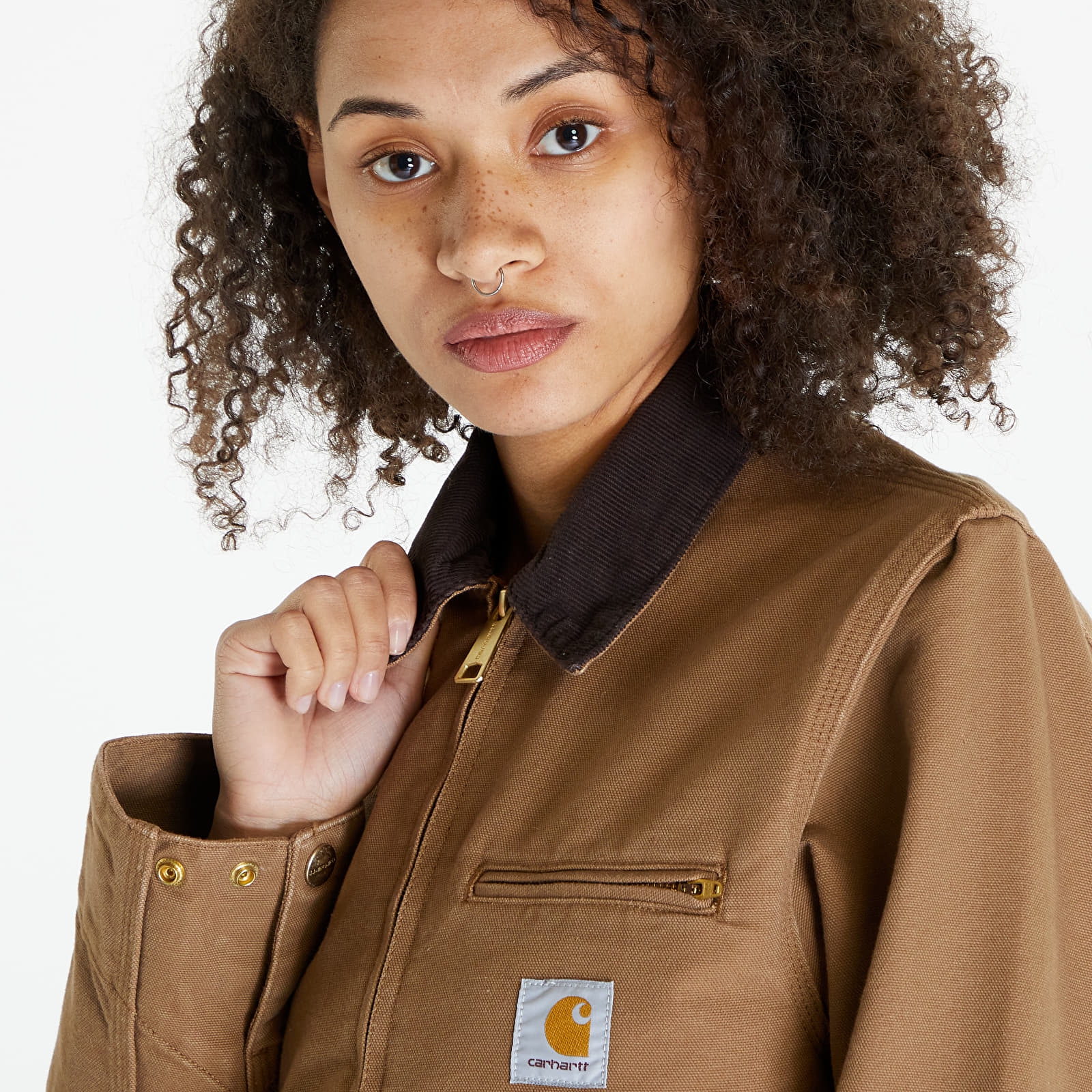 Joped Carhartt WIP Detroit Jacket UNISEX Hamilton Brown/ Tobacco Rinsed
