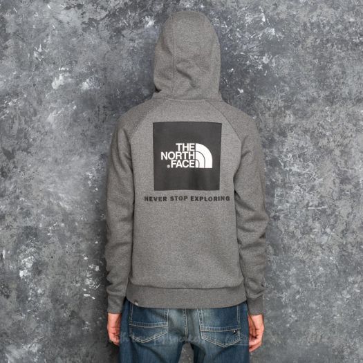 Grey and red north face hoodie hotsell