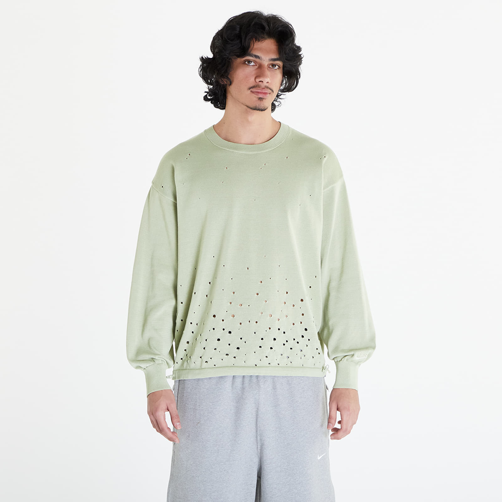 Nike - sportswear tech pack men's long-sleeve sweater olive aura