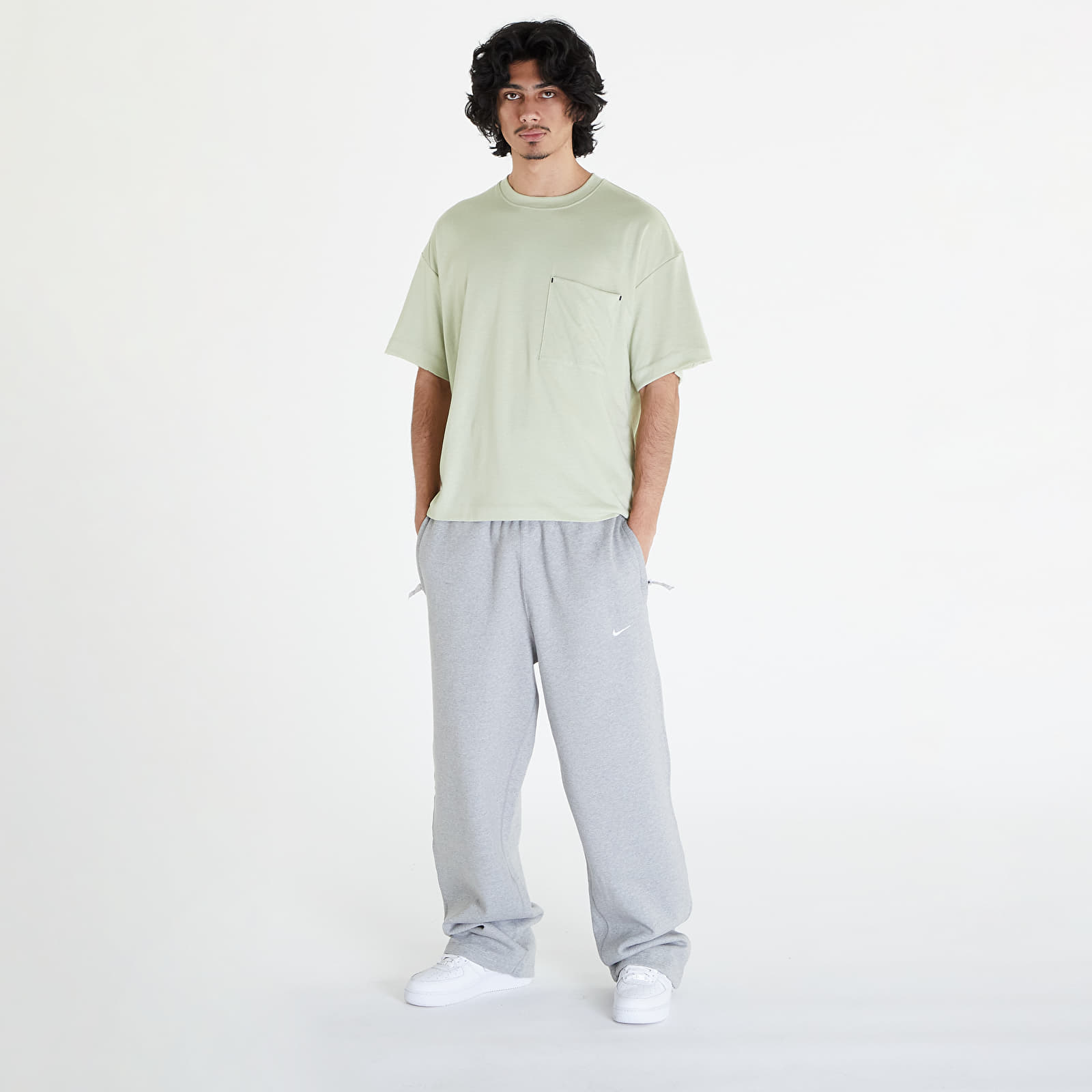 Pólók Nike Sportswear Tech Pack Dri-FIT Short-Sleeve T-Shirt Olive Aura/ Black/ Olive Aura
