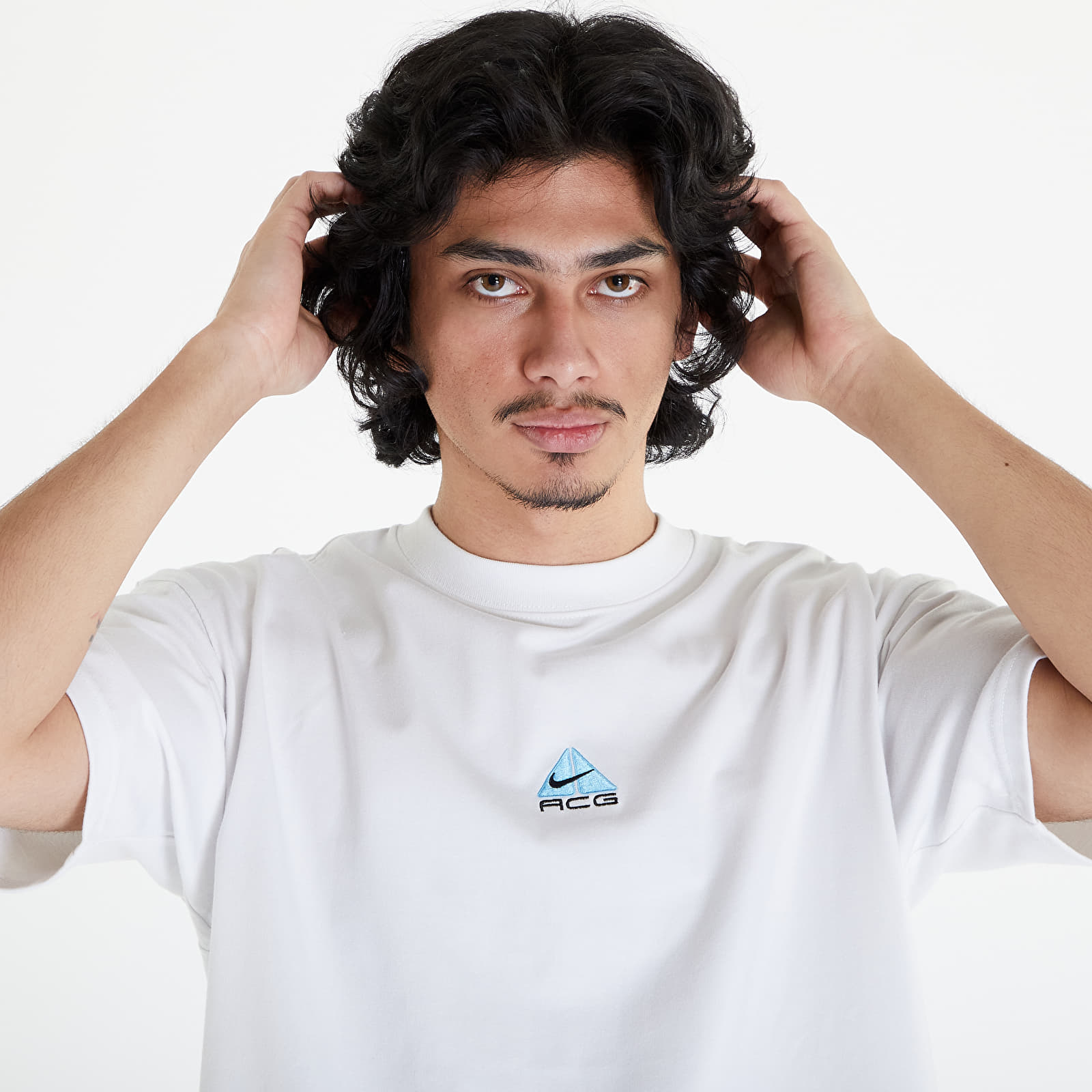 Magliette Nike ACG Men's T-Shirt Summit White/ Aquarius Blue