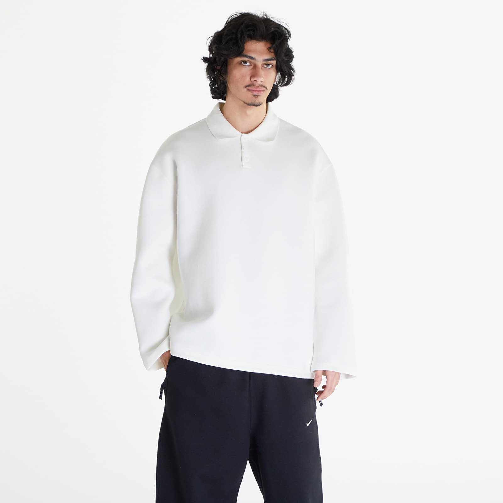 Nike - tech fleece reimagined polo sweatshirt sail