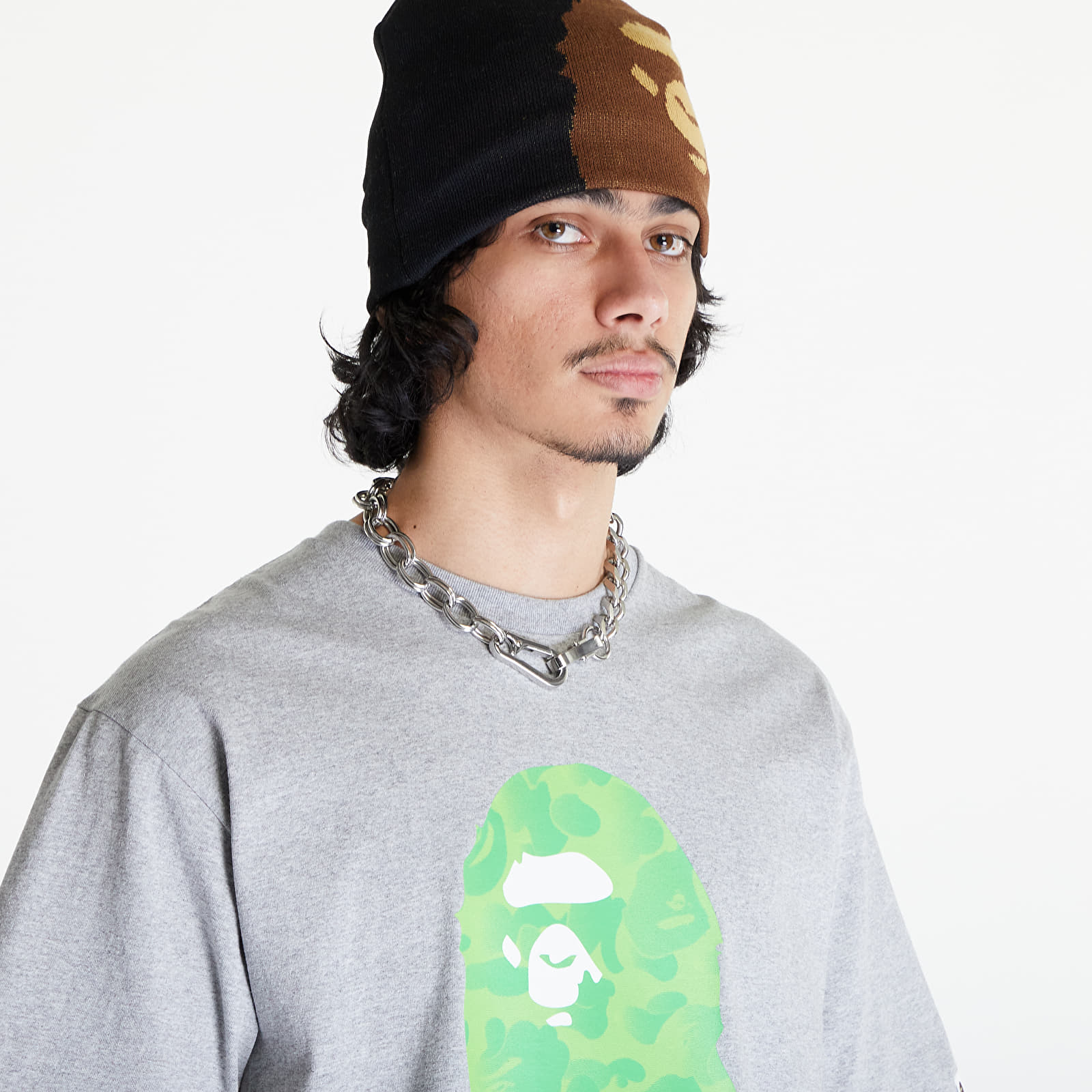 T-shirts A BATHING APE Ink Camo Ape Head Short Sleeve Tee Gray