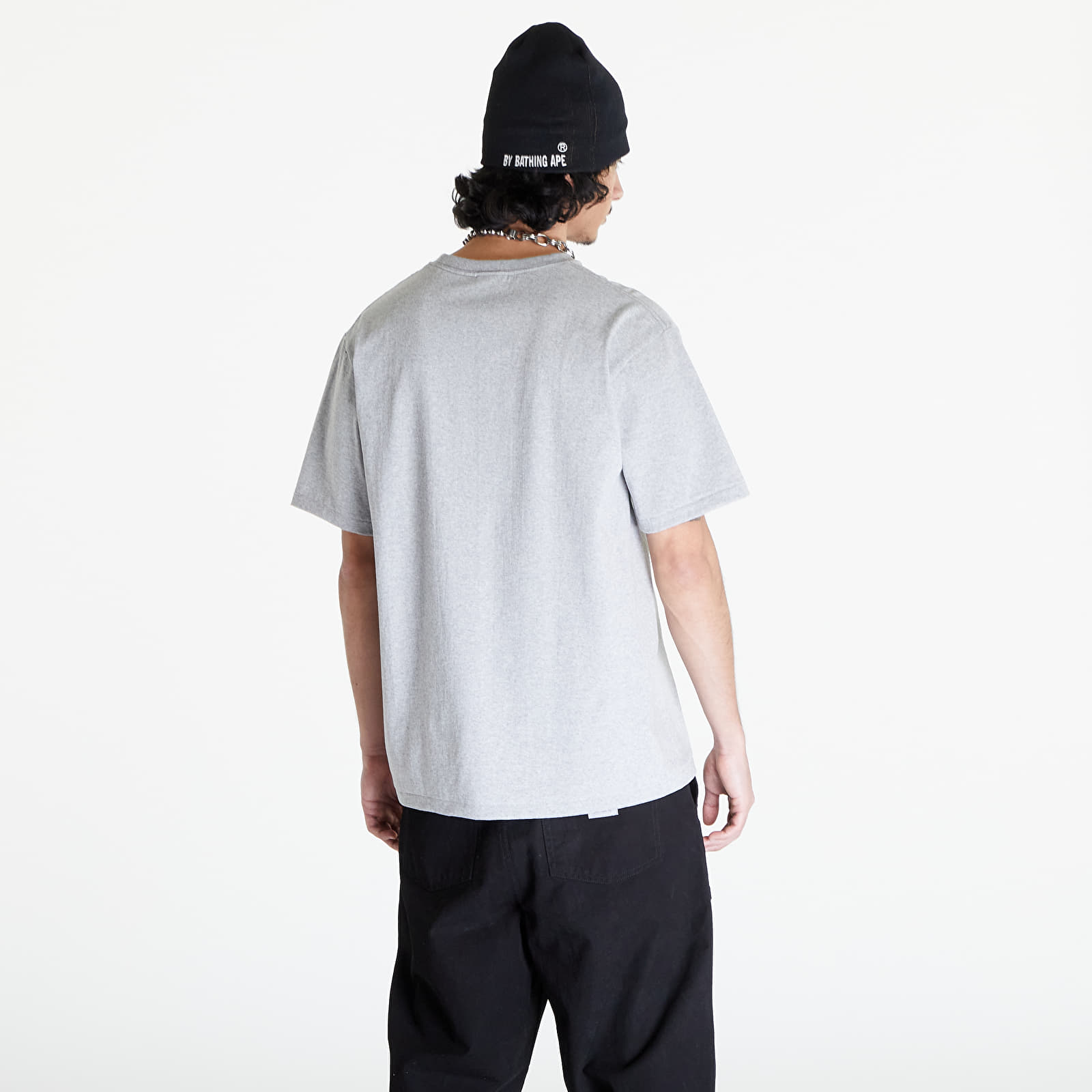 T-shirts A BATHING APE Ink Camo Ape Head Short Sleeve Tee Gray