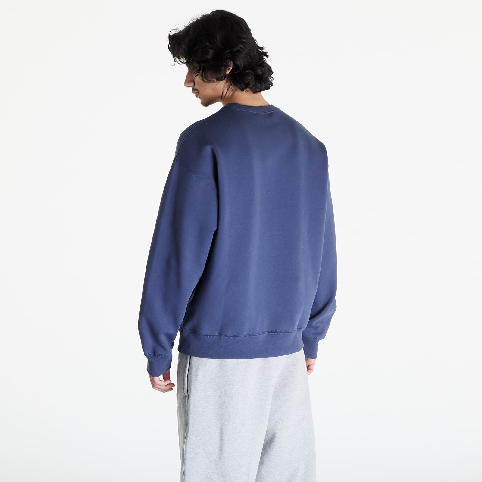 Felpe Nike Solo Swoosh Men's Fleece Crew Thunder Blue/ White