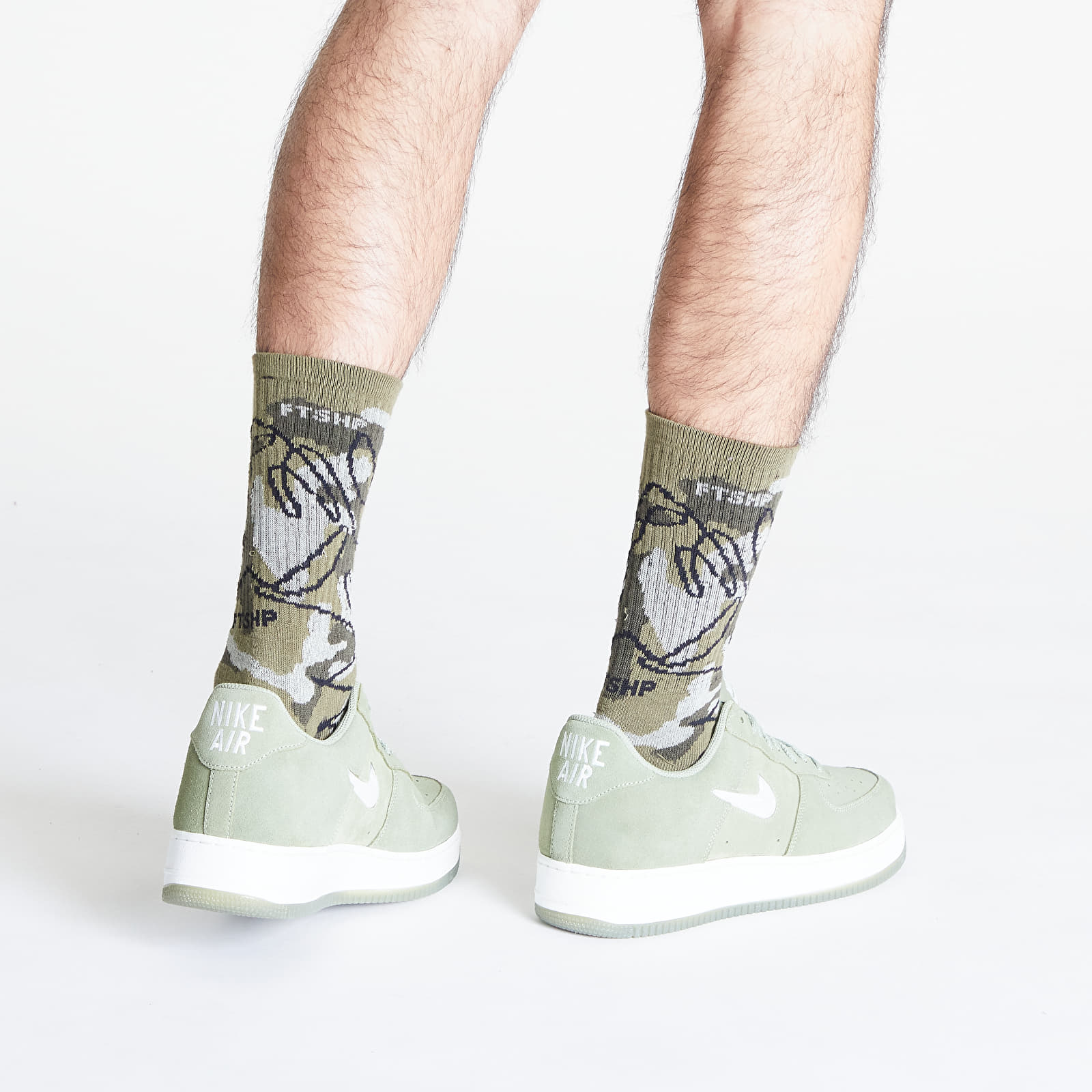 Socks Footshop The Basketball Socks Olive Camo