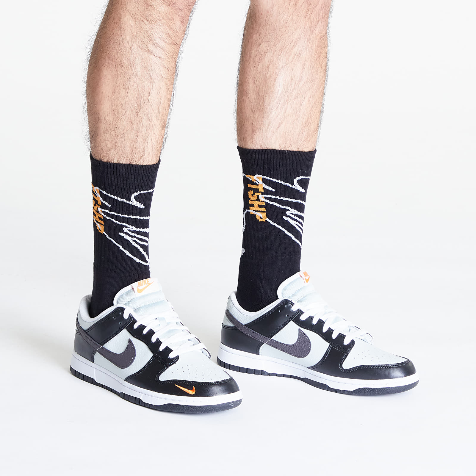 Socks Footshop The Skateboard Socks Black/ Orange