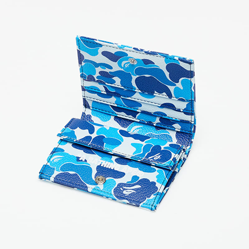 Wallets A BATHING APE ABC Camo Mini Wallet Blue (001SGK301011M BLU