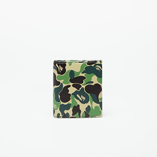 Wallets A BATHING APE ABC Camo Mini Wallet Green Footshop