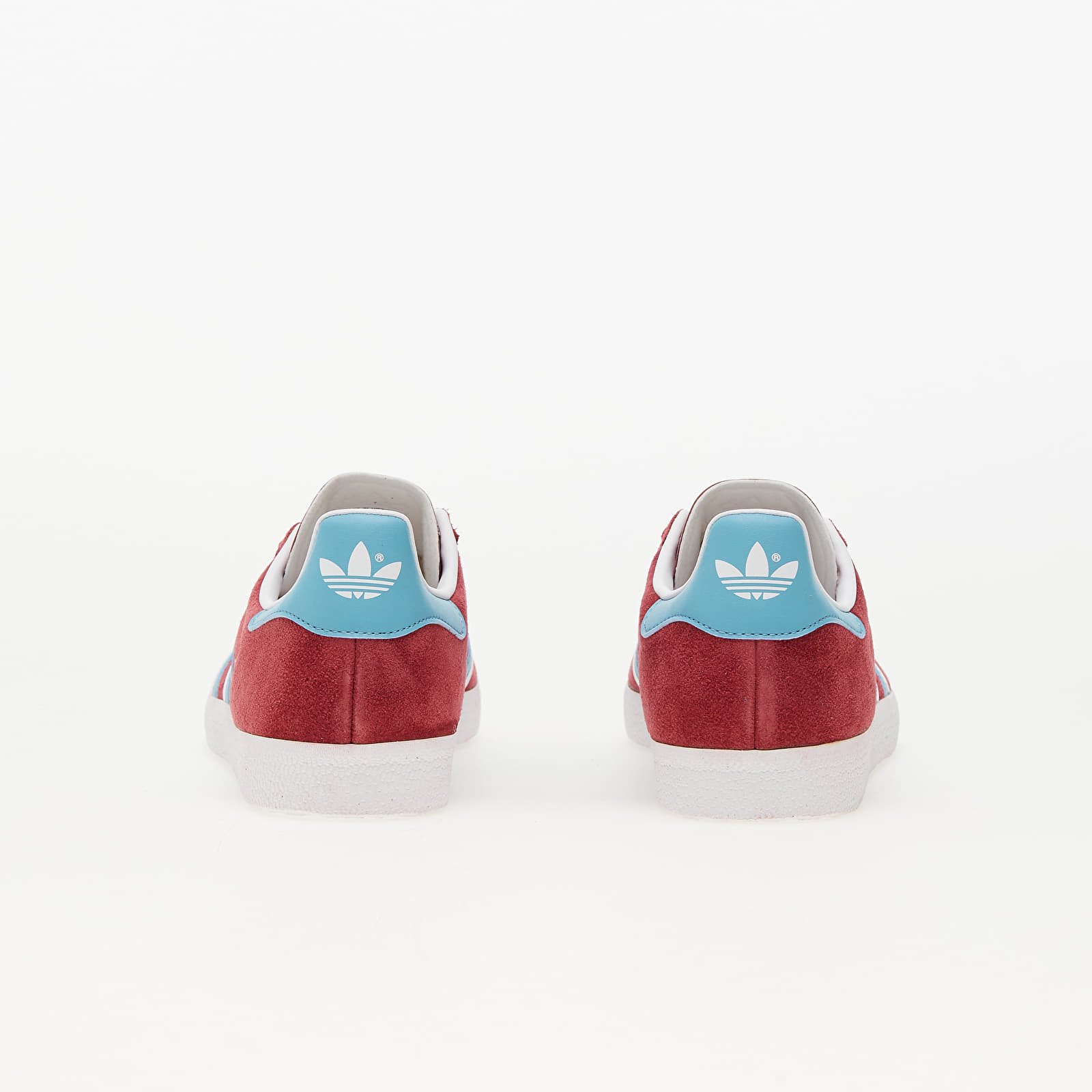 Adidas gazelle claret store blue suede trainers