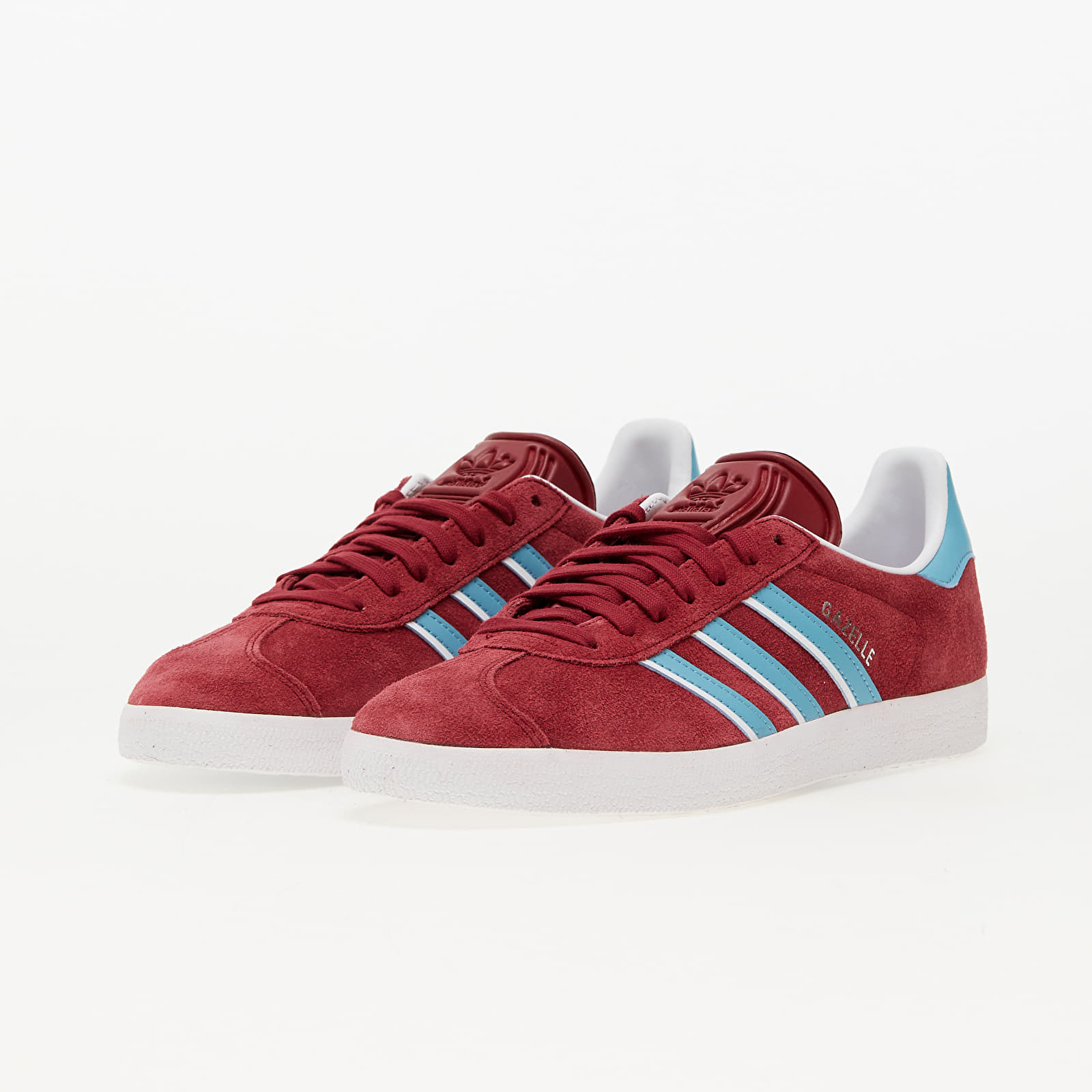 Men's shoes adidas Gazelle Core Burgundy/ Preloveded Blue/ Ftw White