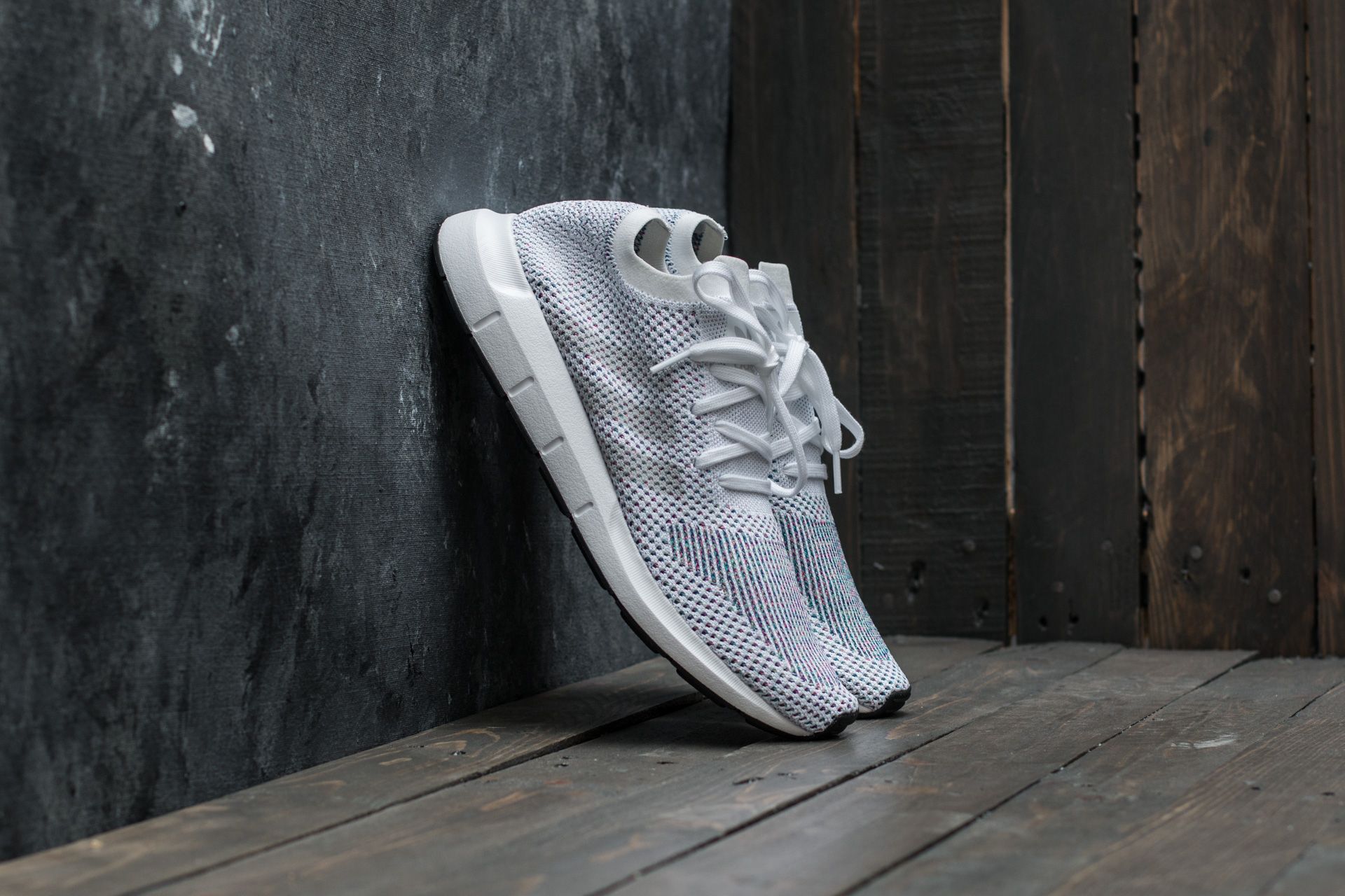 Women s shoes adidas Swift Run Primeknit Ftw White Grey One Core Black Footshop
