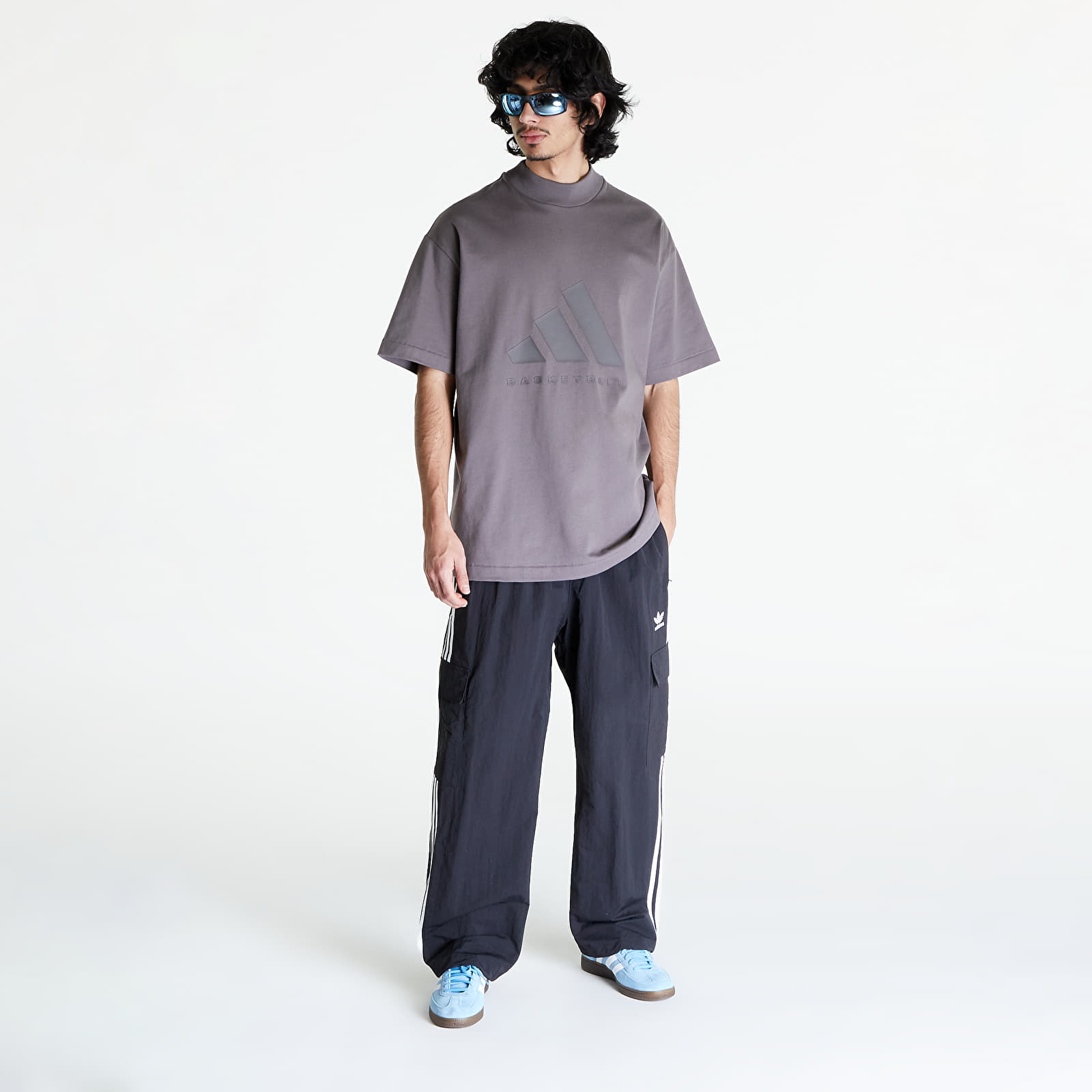Magliette adidas Basketball Tee UNISEX Charcoal
