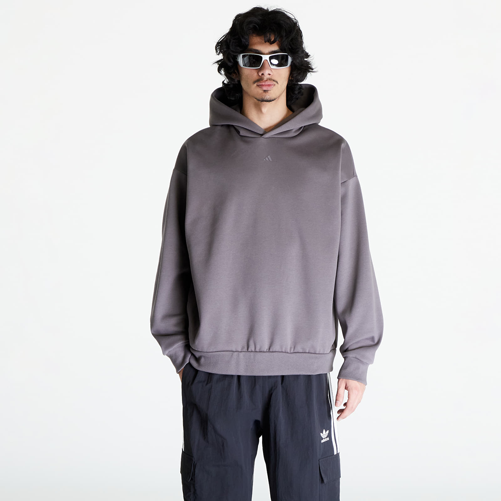 Hoodies and sweatshirts  adidas One Fleece Basketball Hoodie UNISEX Charcoal