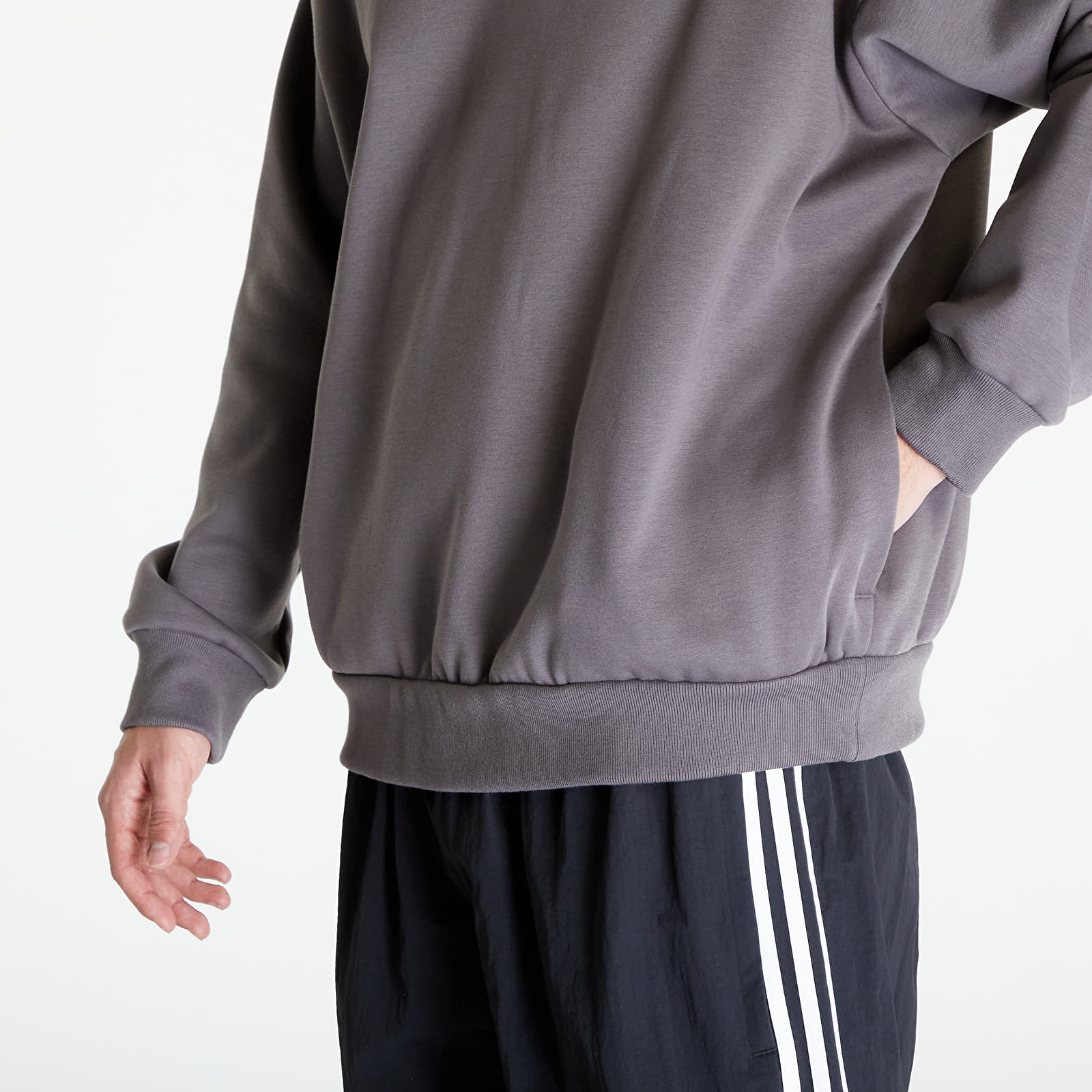 Hoodies and sweatshirts  adidas One Fleece Basketball Hoodie UNISEX Charcoal