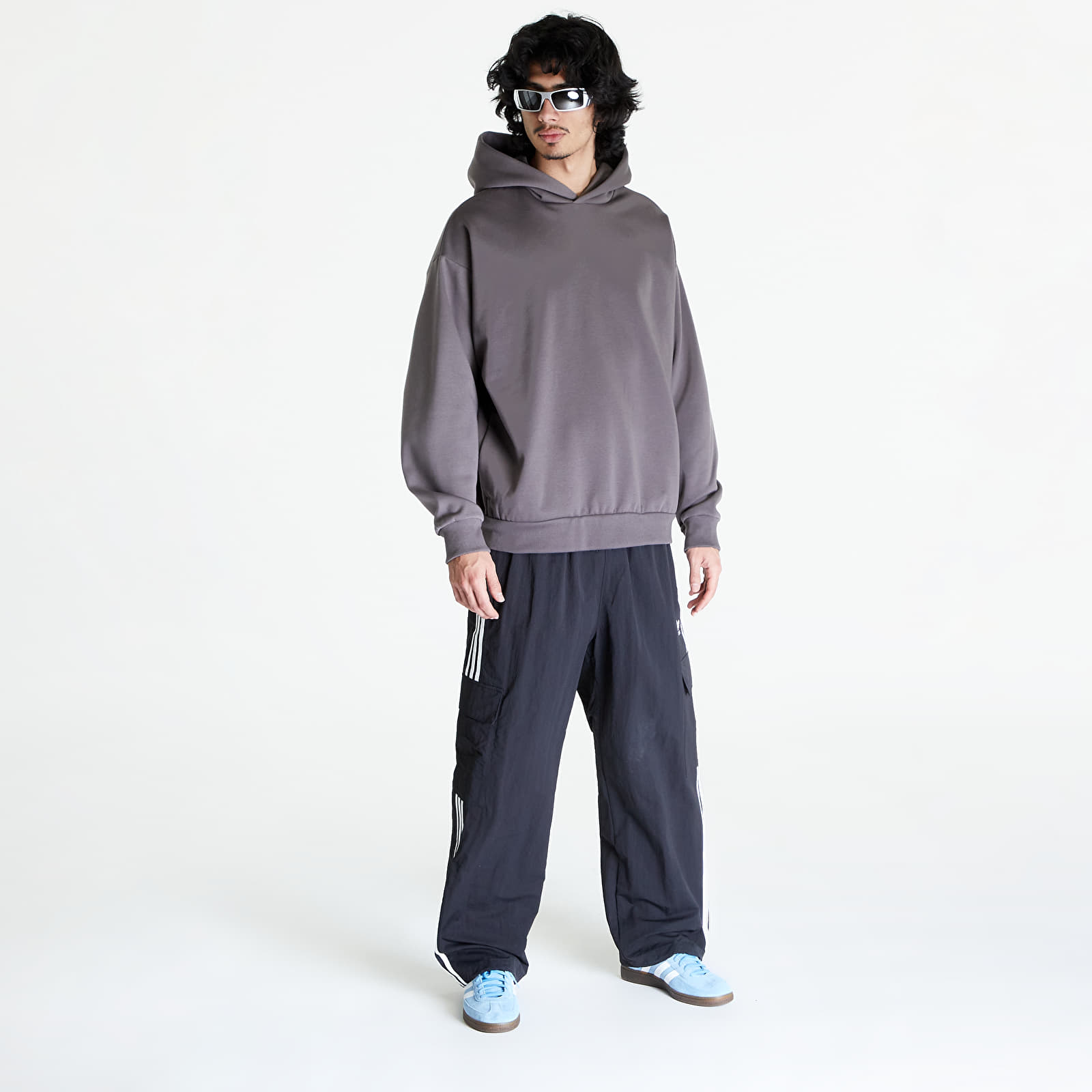 Hoodies and sweatshirts  adidas One Fleece Basketball Hoodie UNISEX Charcoal