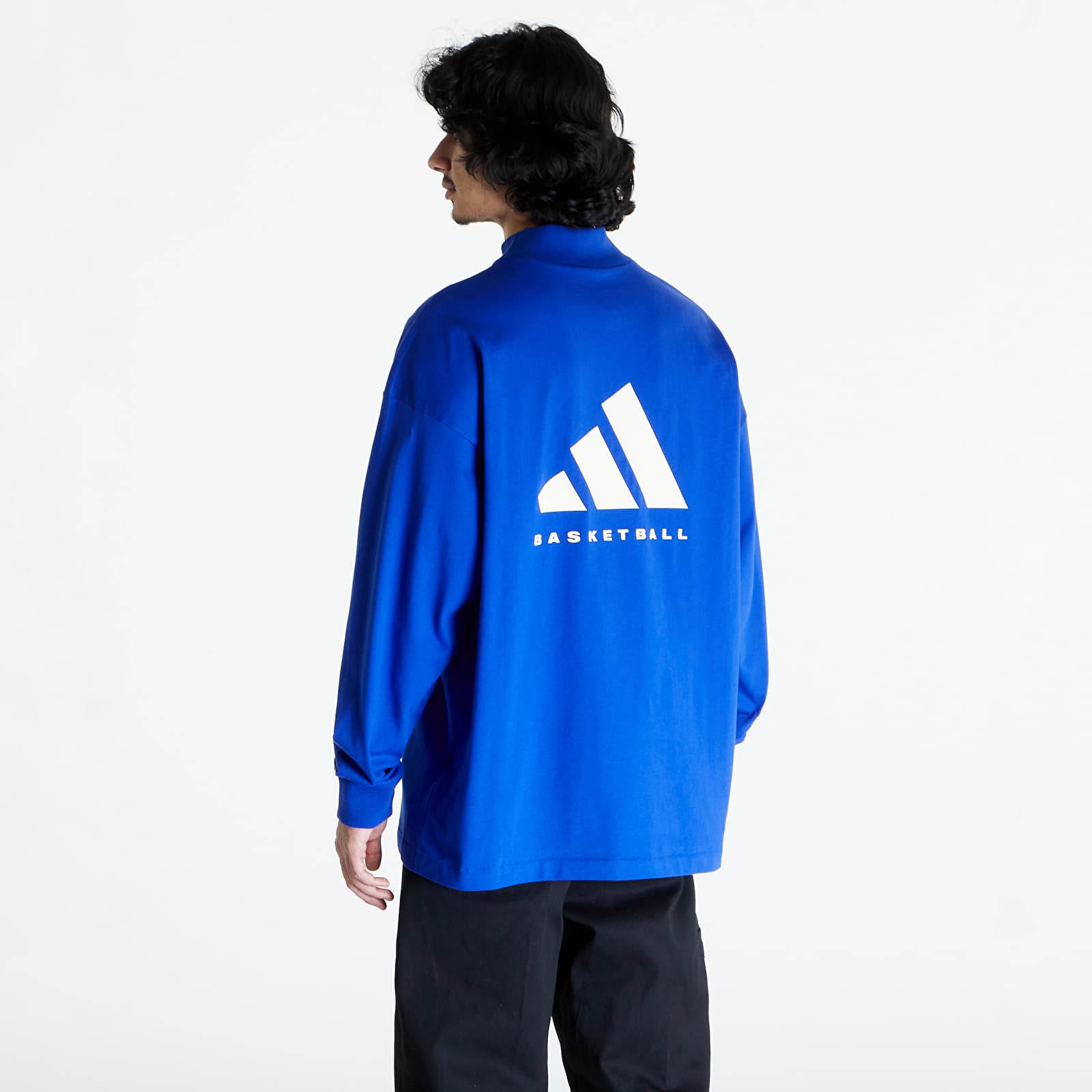 T-shirts adidas Basketball Long Sleeve Tee UNISEX Lucid Blue