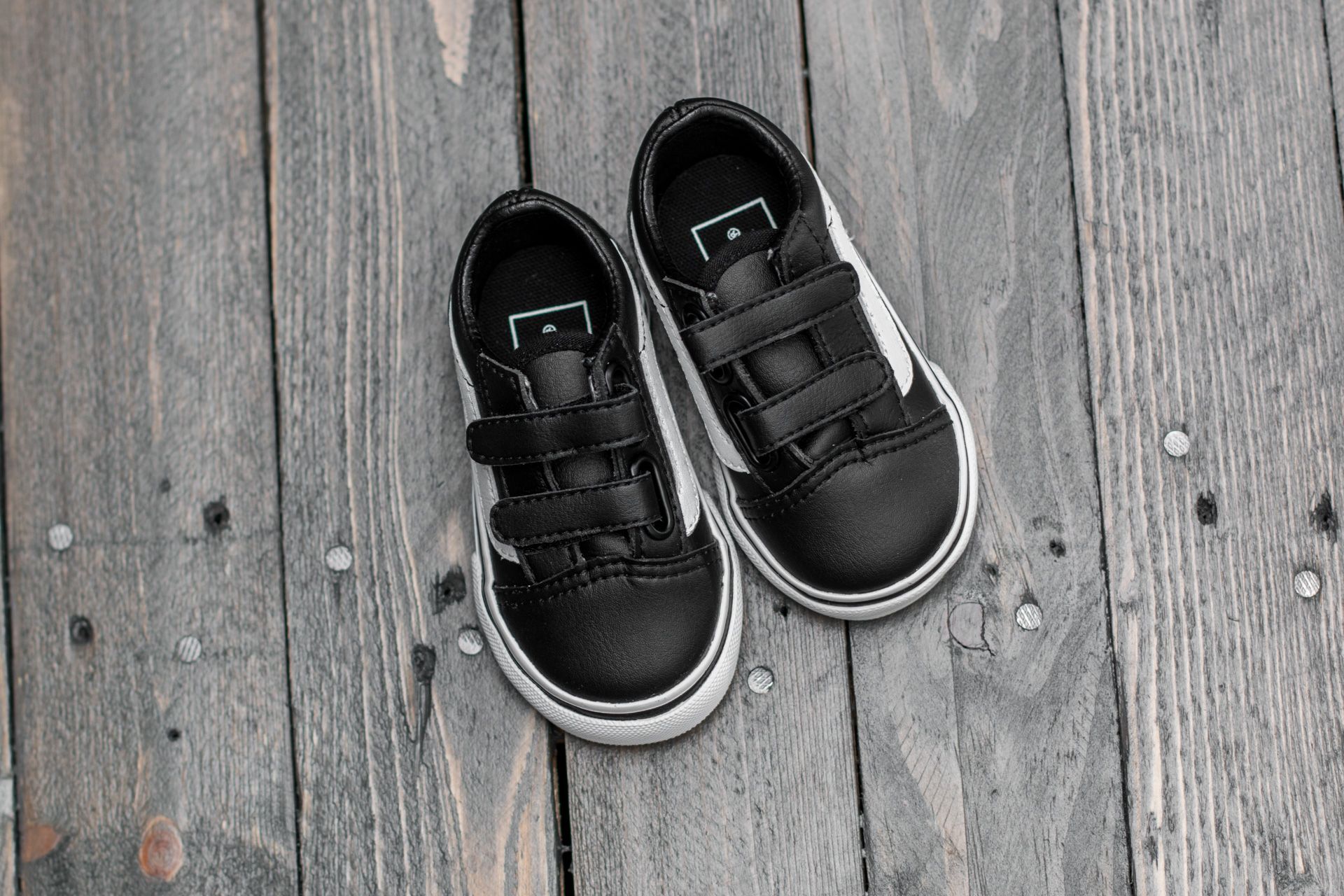 Sneaker und Schuhe für Kinder Vans Old Skool V (Classic Tumble) Black/ True White