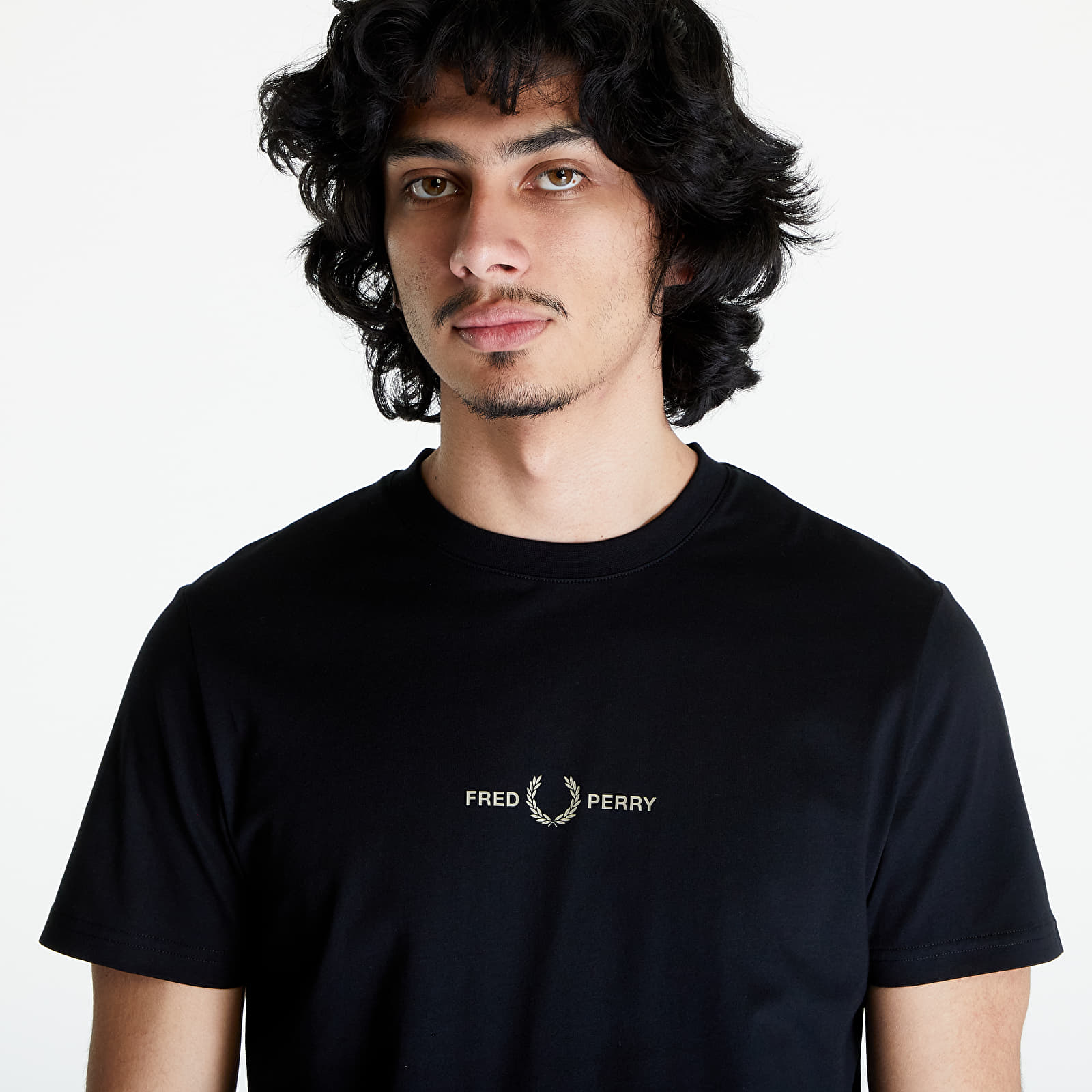 Magliette FRED PERRY Graphic Print T-Shirt Black