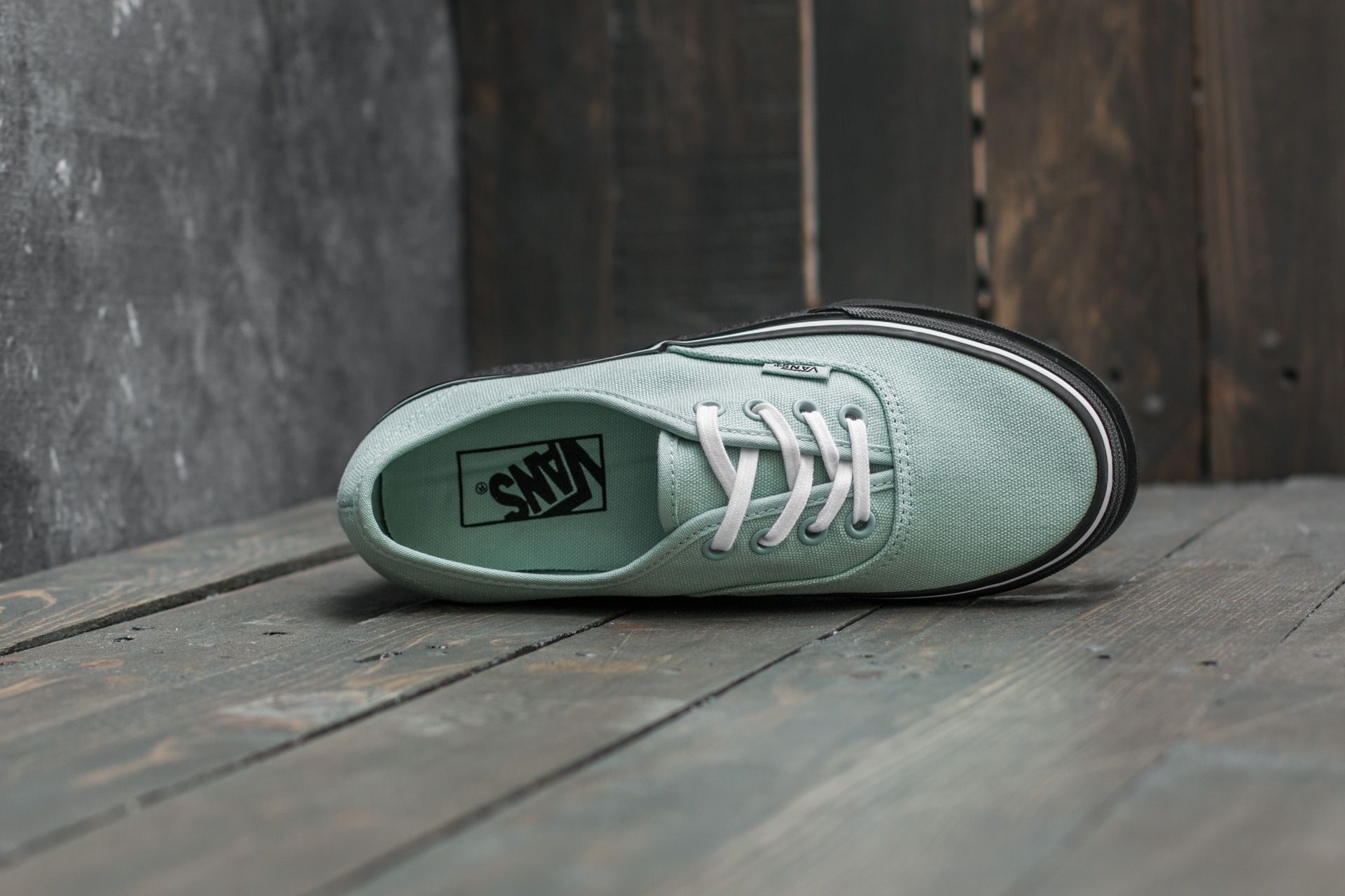 Férfi cipők Vans Authentic (Black Outsole) Harbor Grey/ True White