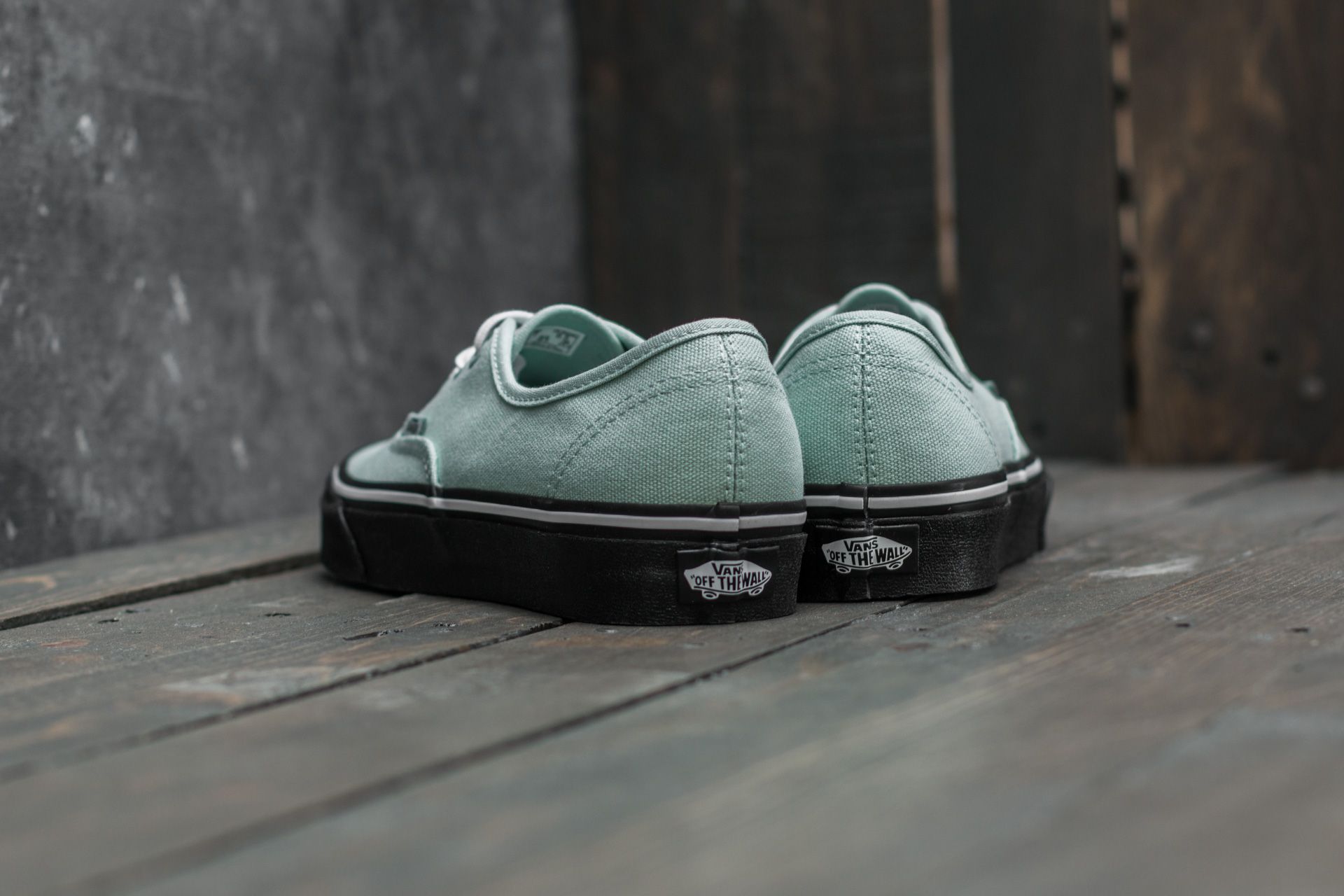 Férfi cipők Vans Authentic (Black Outsole) Harbor Grey/ True White