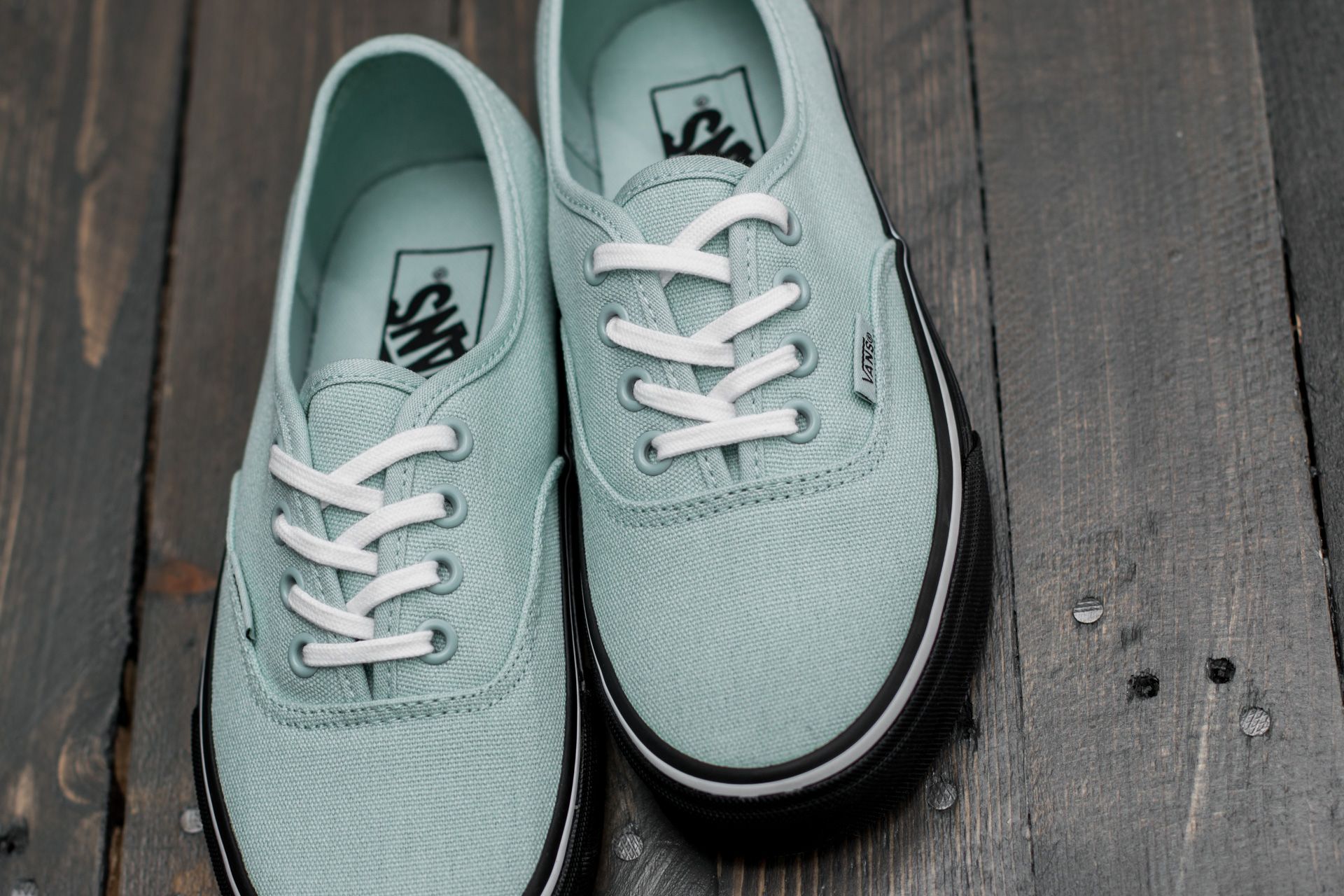 Férfi cipők Vans Authentic (Black Outsole) Harbor Grey/ True White