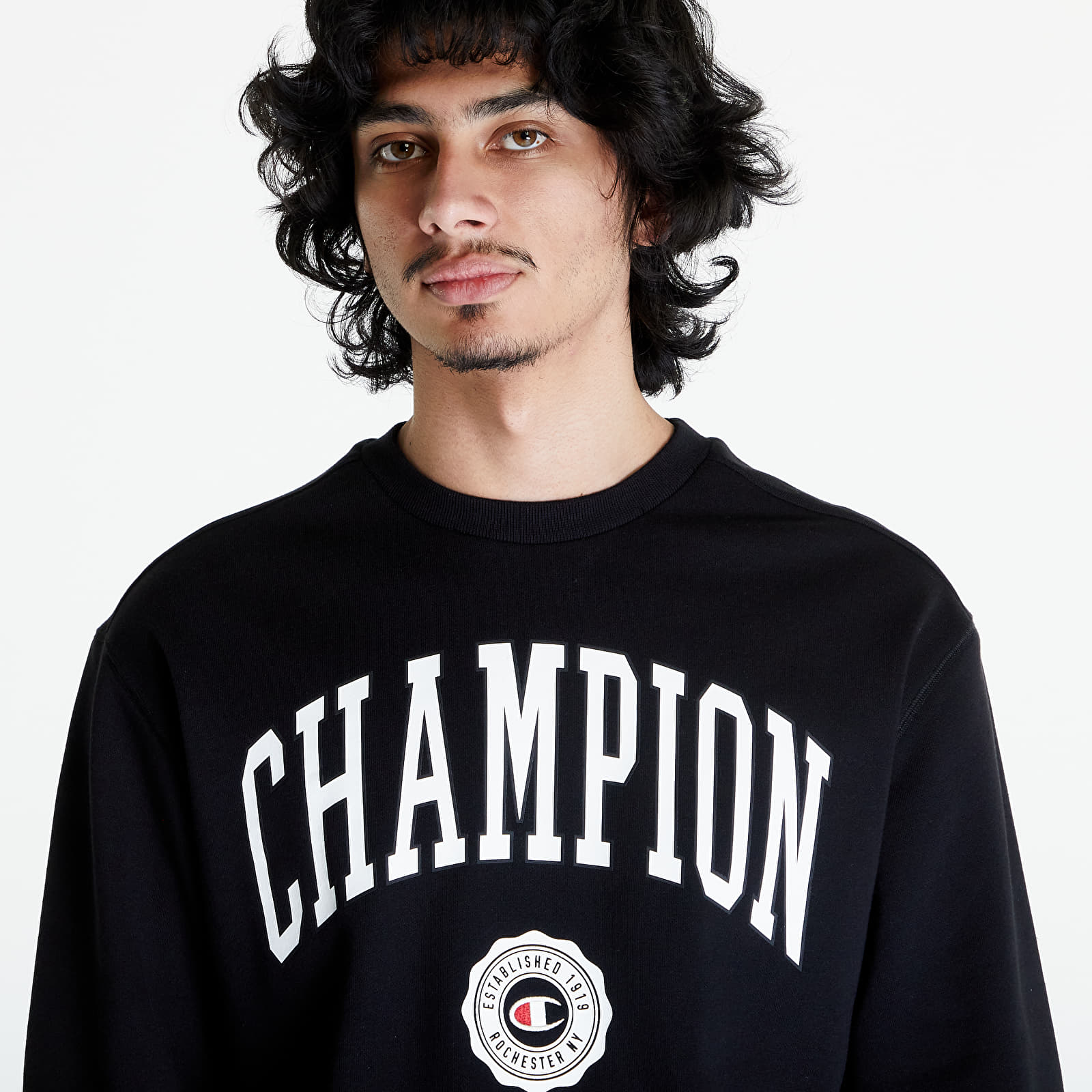 Hoodies and sweatshirts Champion Crewneck Sweatshirt Night Black Footshop