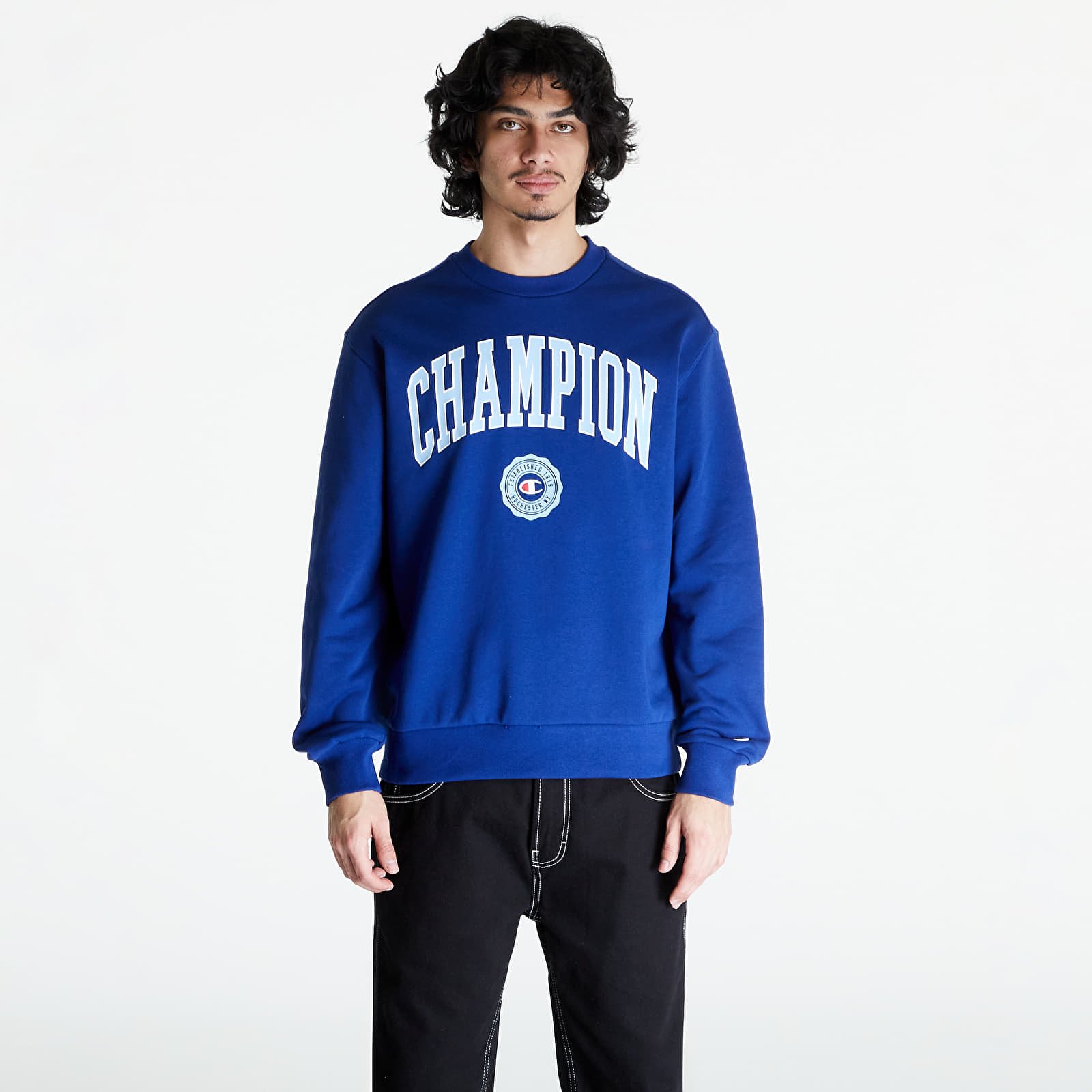 Kapucnis pulóverek és pulcsik Champion Crewneck Sweatshirt Dark Blue