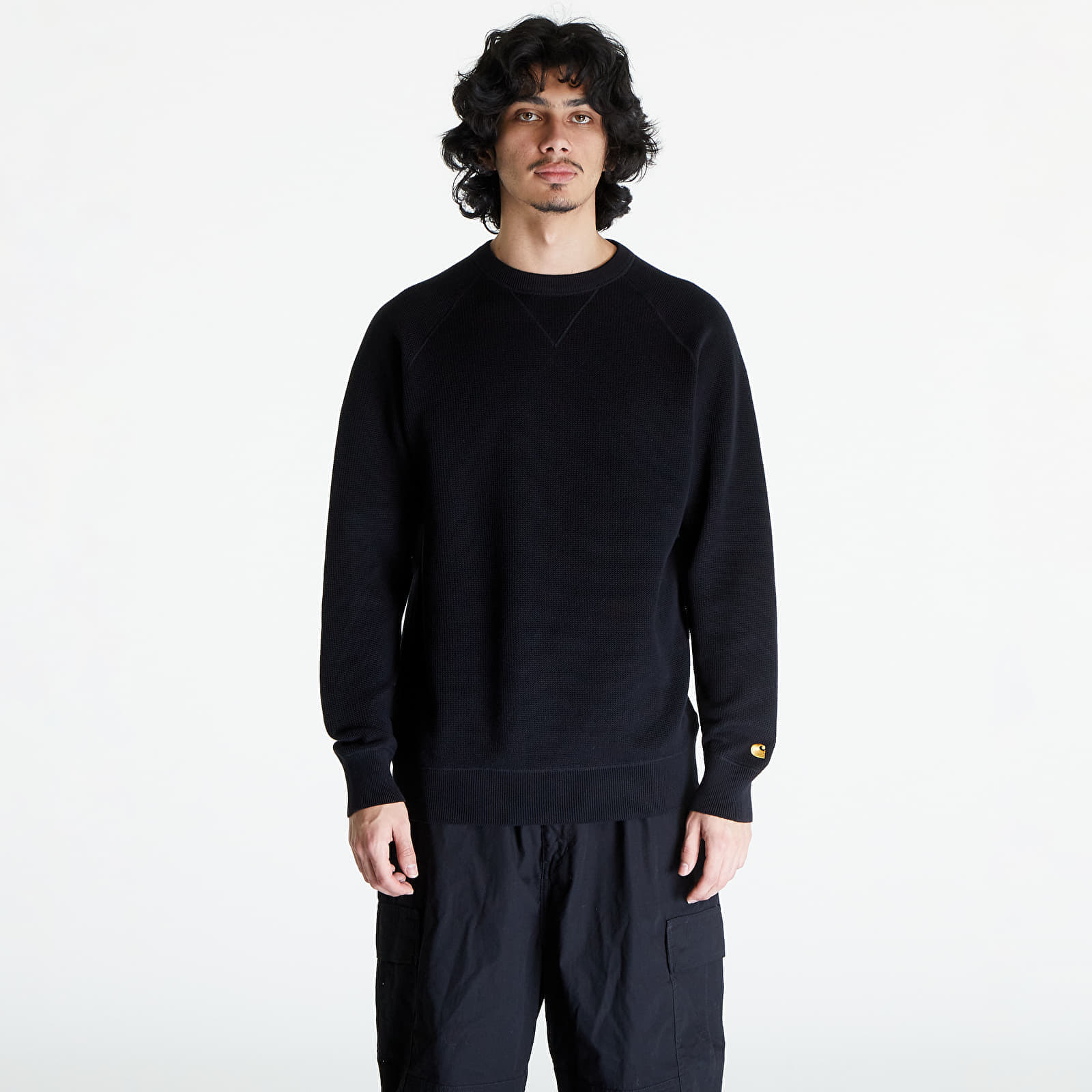 Pulover Carhartt WIP Chase Sweater UNISEX Black/ Gold XS