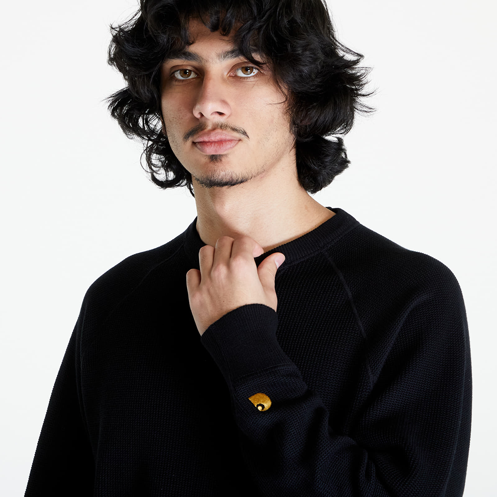 Pullover Carhartt WIP Chase Sweater UNISEX Black/ Gold
