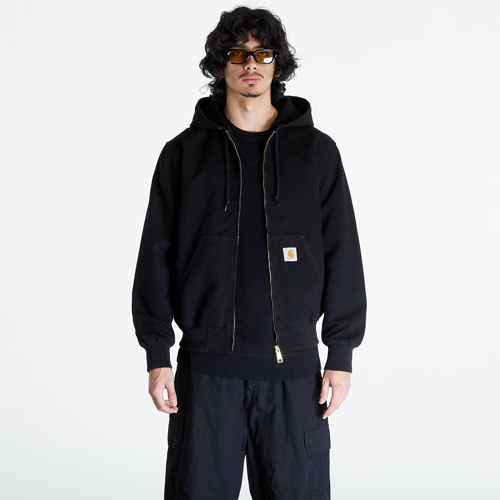 Jacheta Carhartt WIP Active Jacket UNISEX Black Aged Canvas
