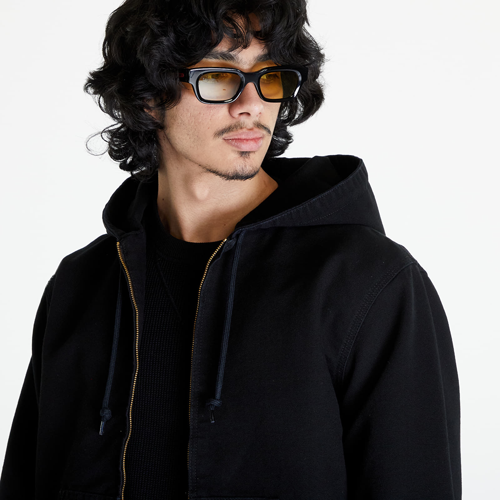 Geci Carhartt WIP Active Jacket UNISEX Black Aged Canvas