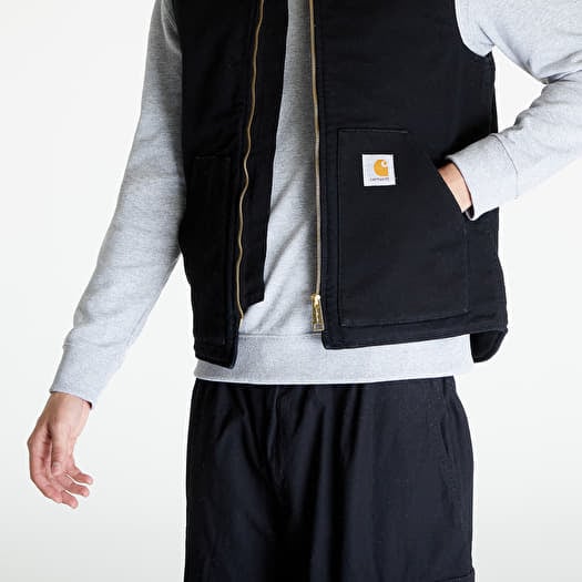 Vests Carhartt WIP Classic Vest UNISEX Black Rinsed Footshop
