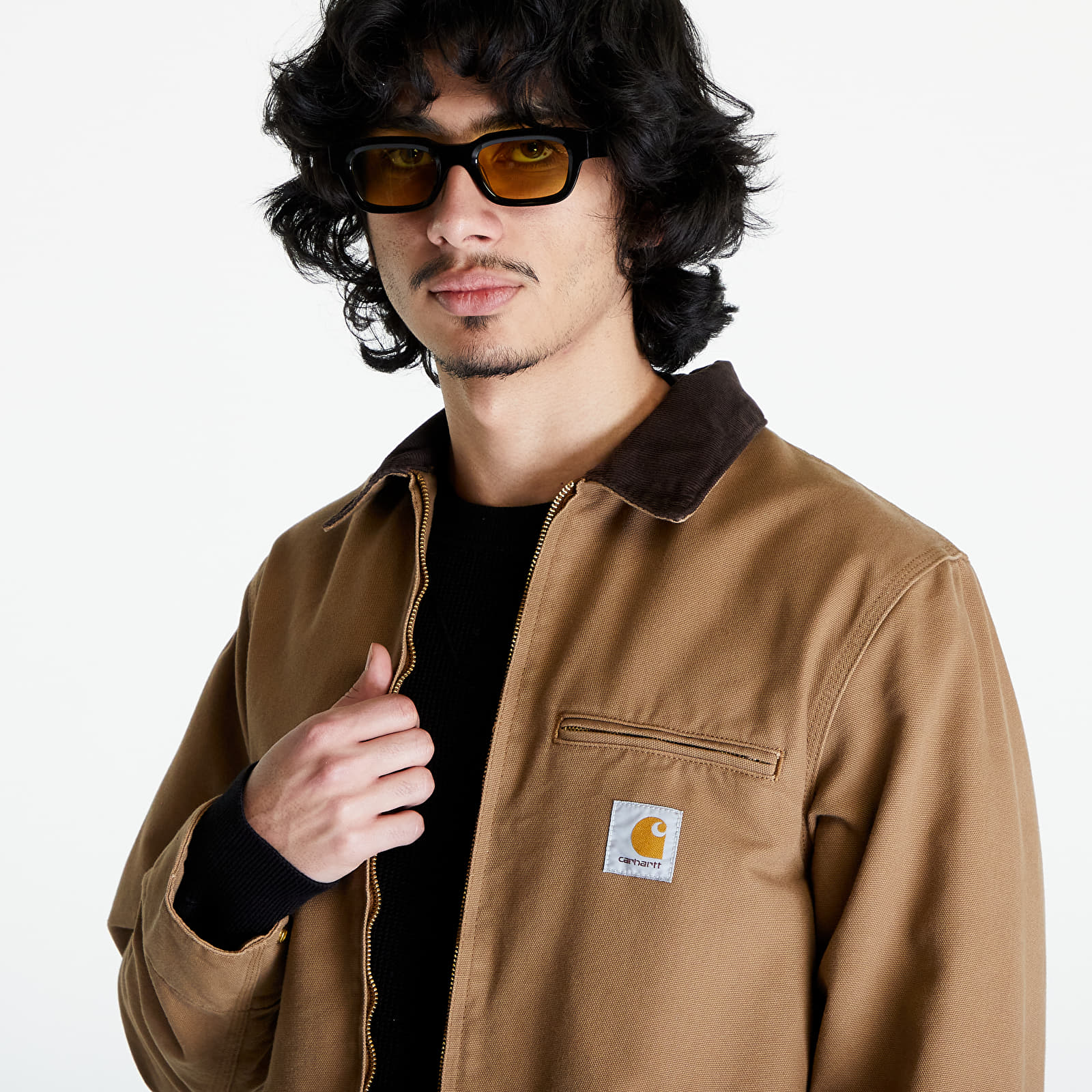 Joped Carhartt WIP Detroit Jacket UNISEX Hamilton Brown/ Tobacco Rinsed