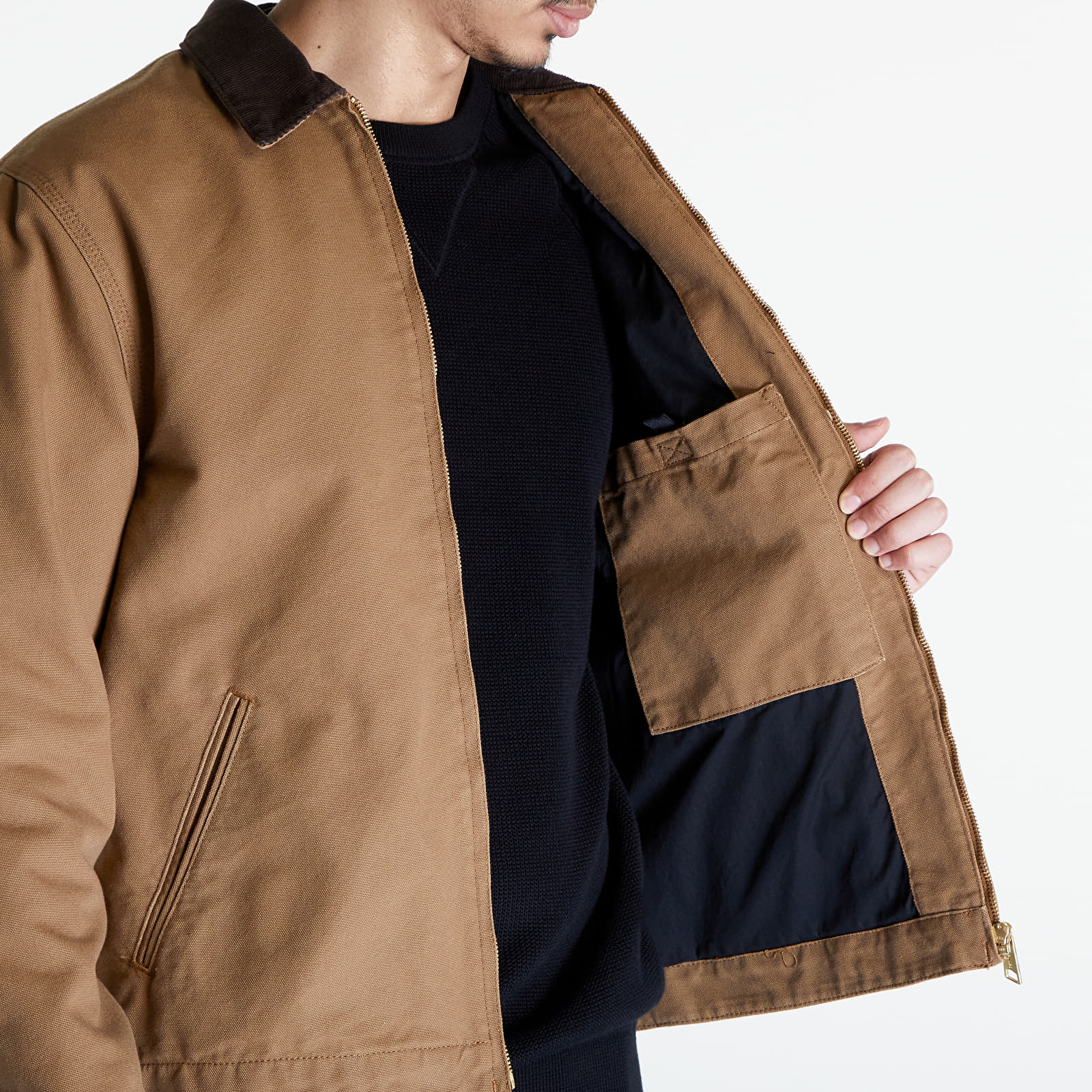 Joped Carhartt WIP Detroit Jacket UNISEX Hamilton Brown/ Tobacco Rinsed