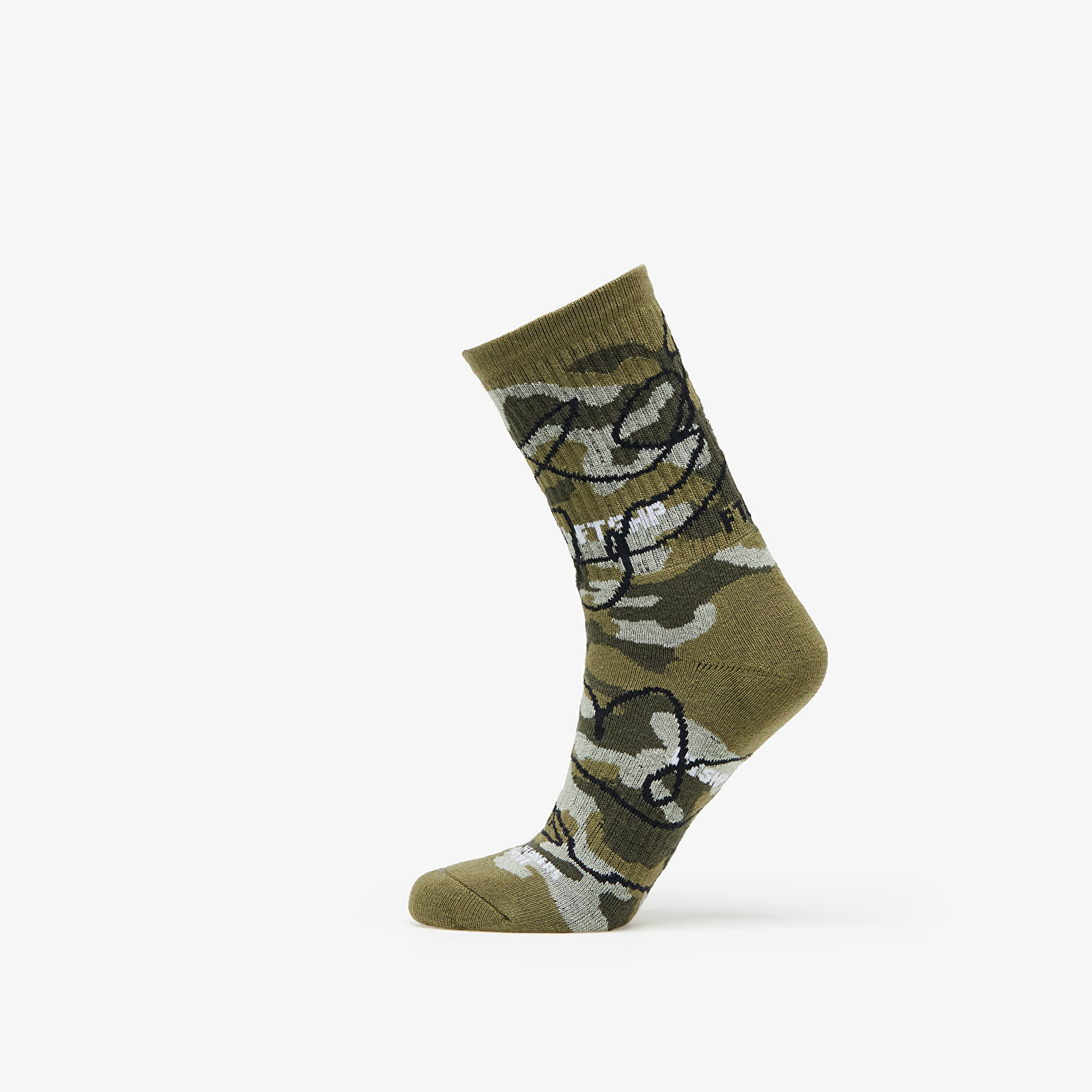 Footshop The Basketball Socks Olive Camo 39-42