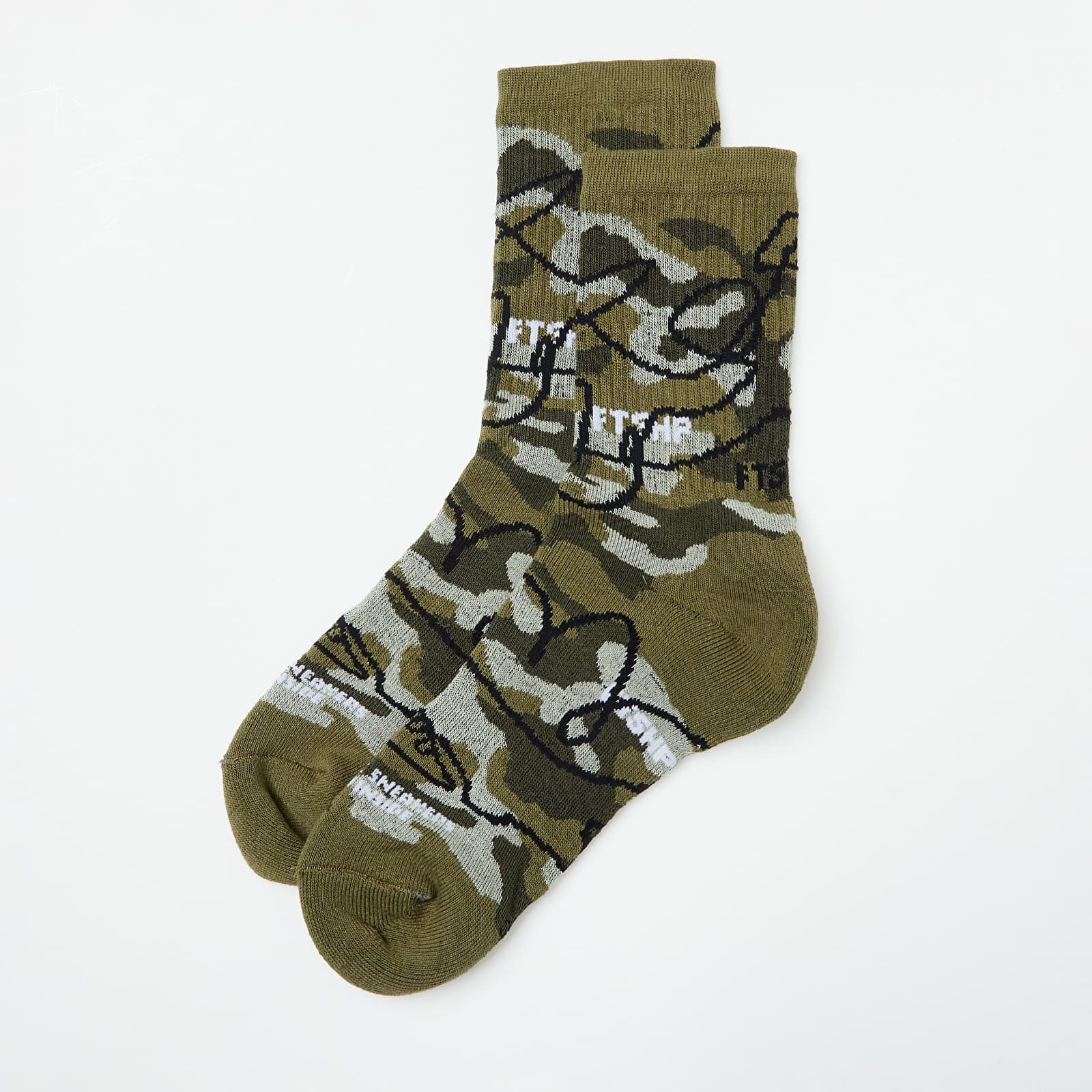 Socks Footshop The Basketball Socks Olive Camo