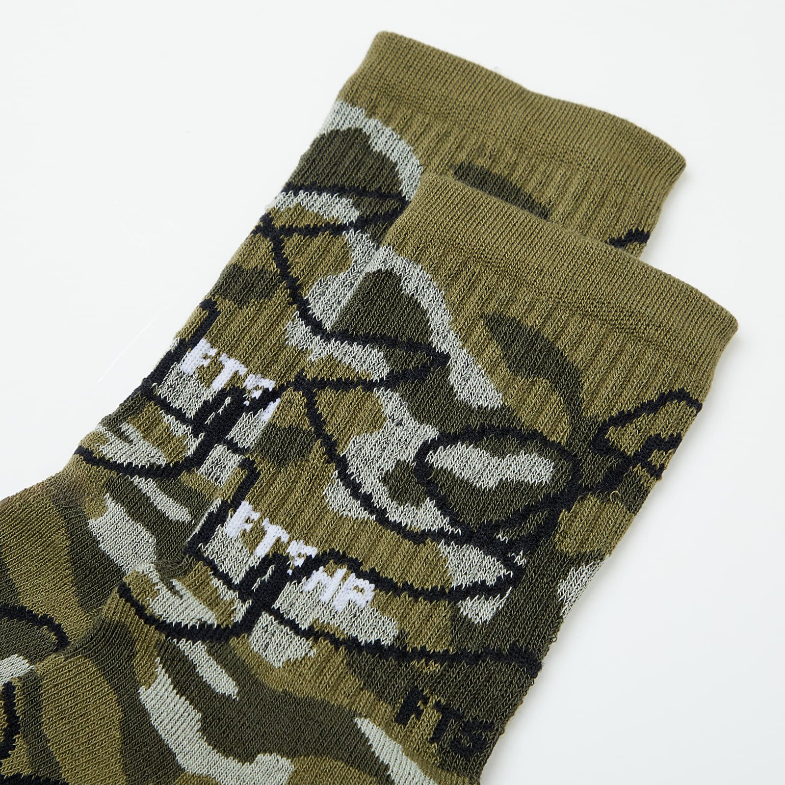 Socks Footshop The Basketball Socks Olive Camo