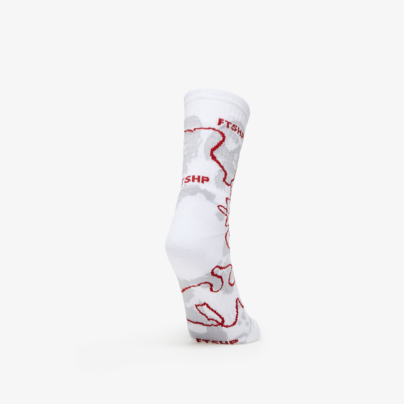 Ponožky Footshop The More Basketball Socks Grey/ Wine