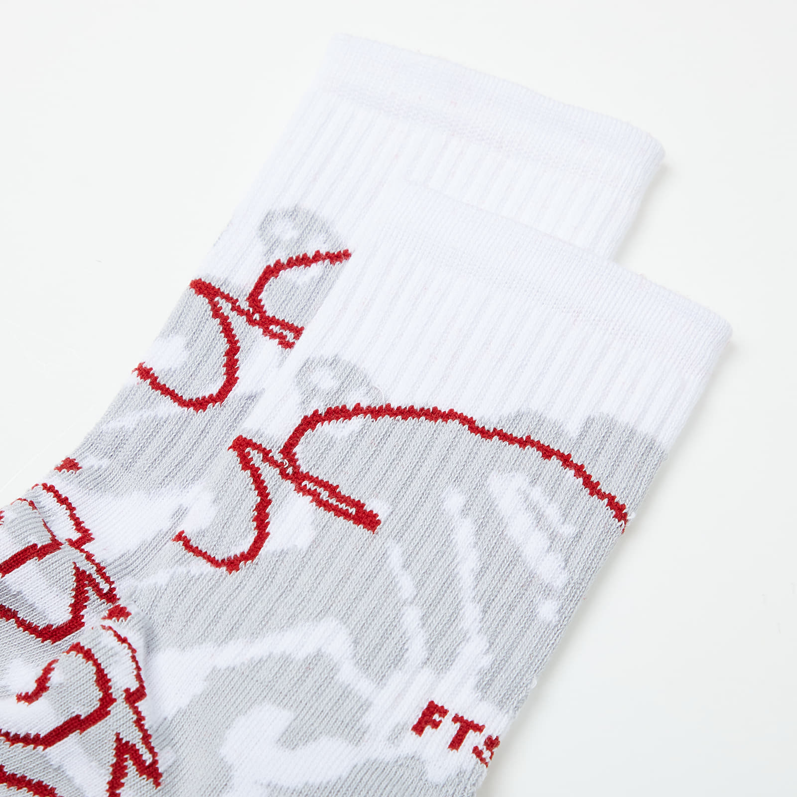 Ponožky Footshop The More Basketball Socks Grey/ Wine