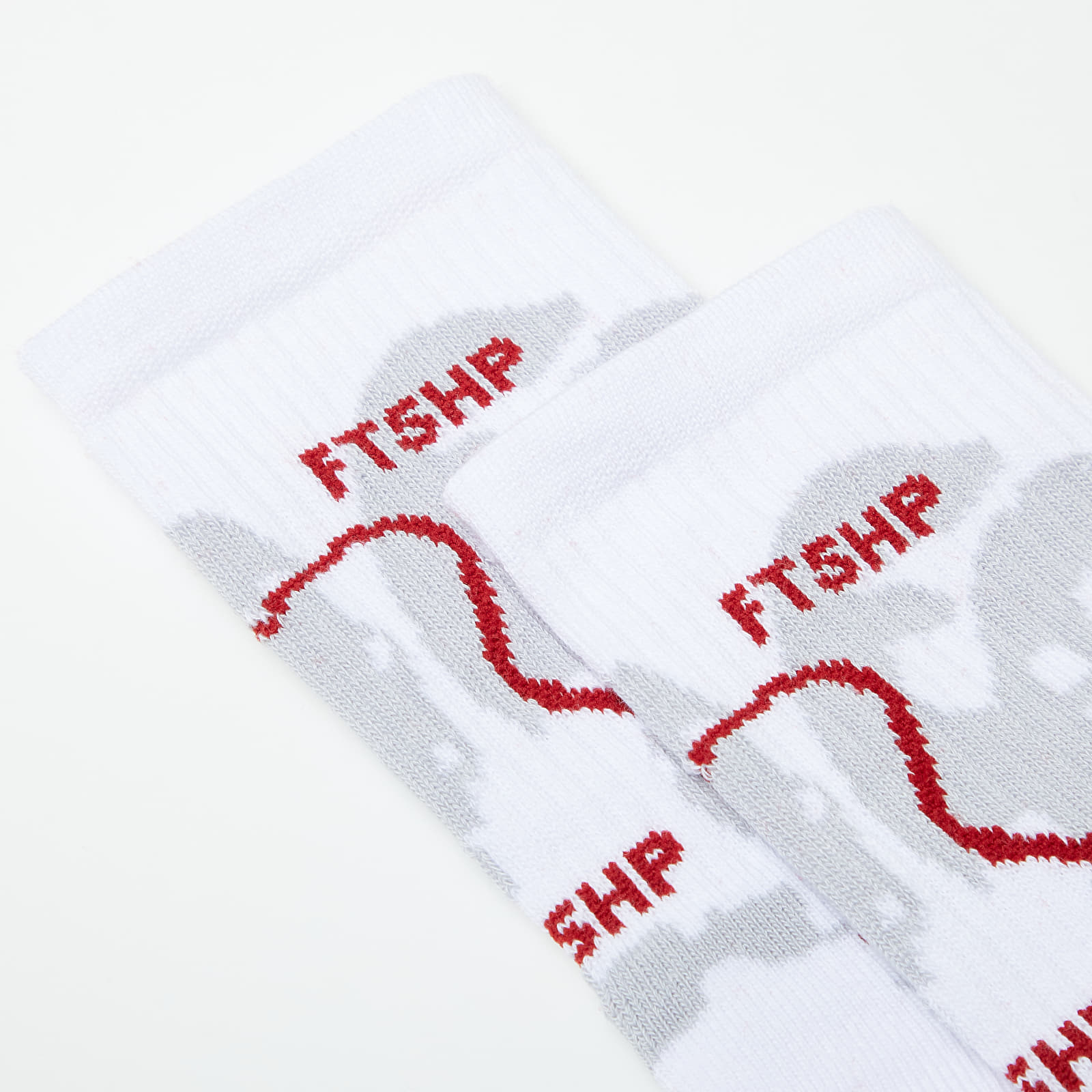 Ponožky Footshop The More Basketball Socks Grey/ Wine