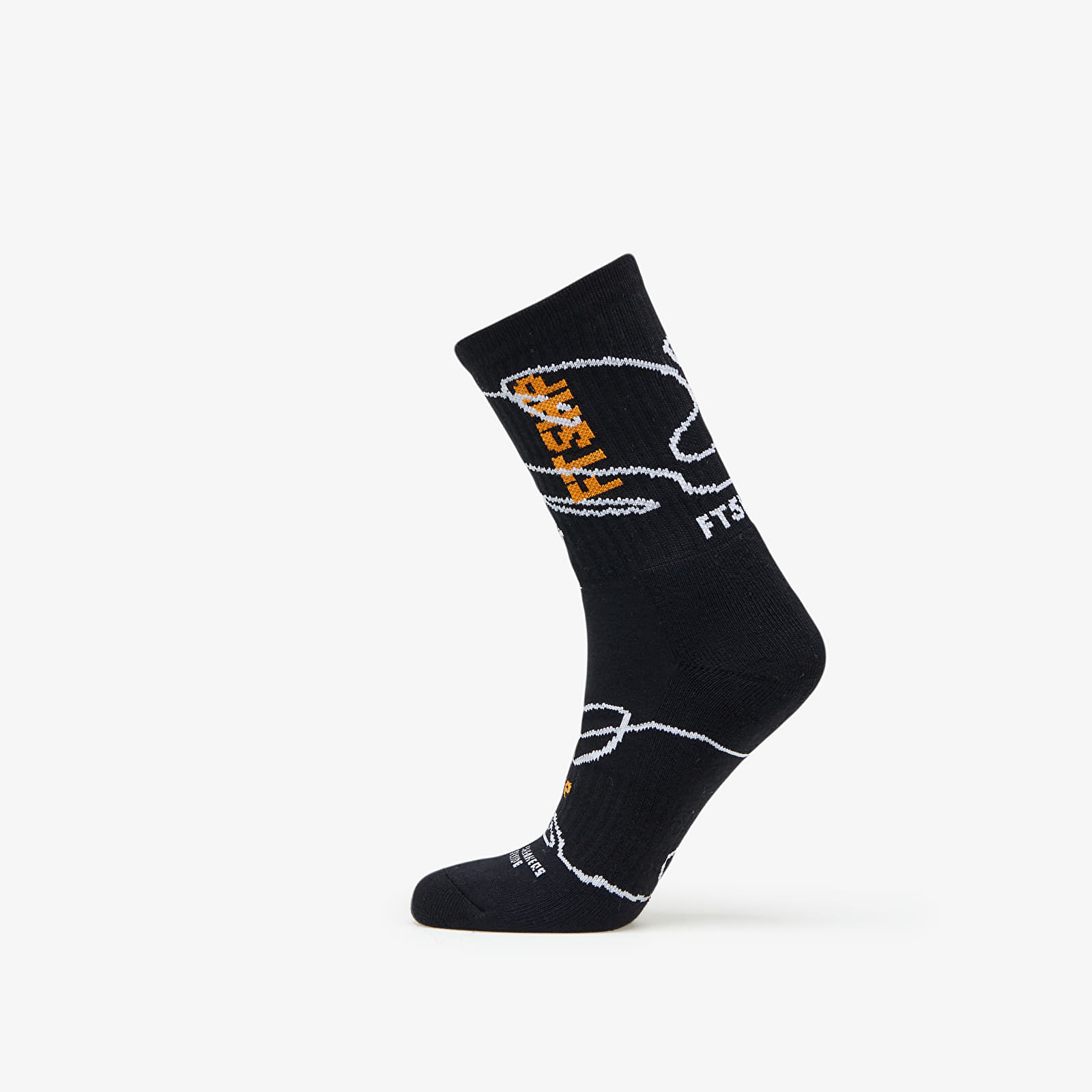 Ponožky Footshop The Skateboard Socks Black/ Orange