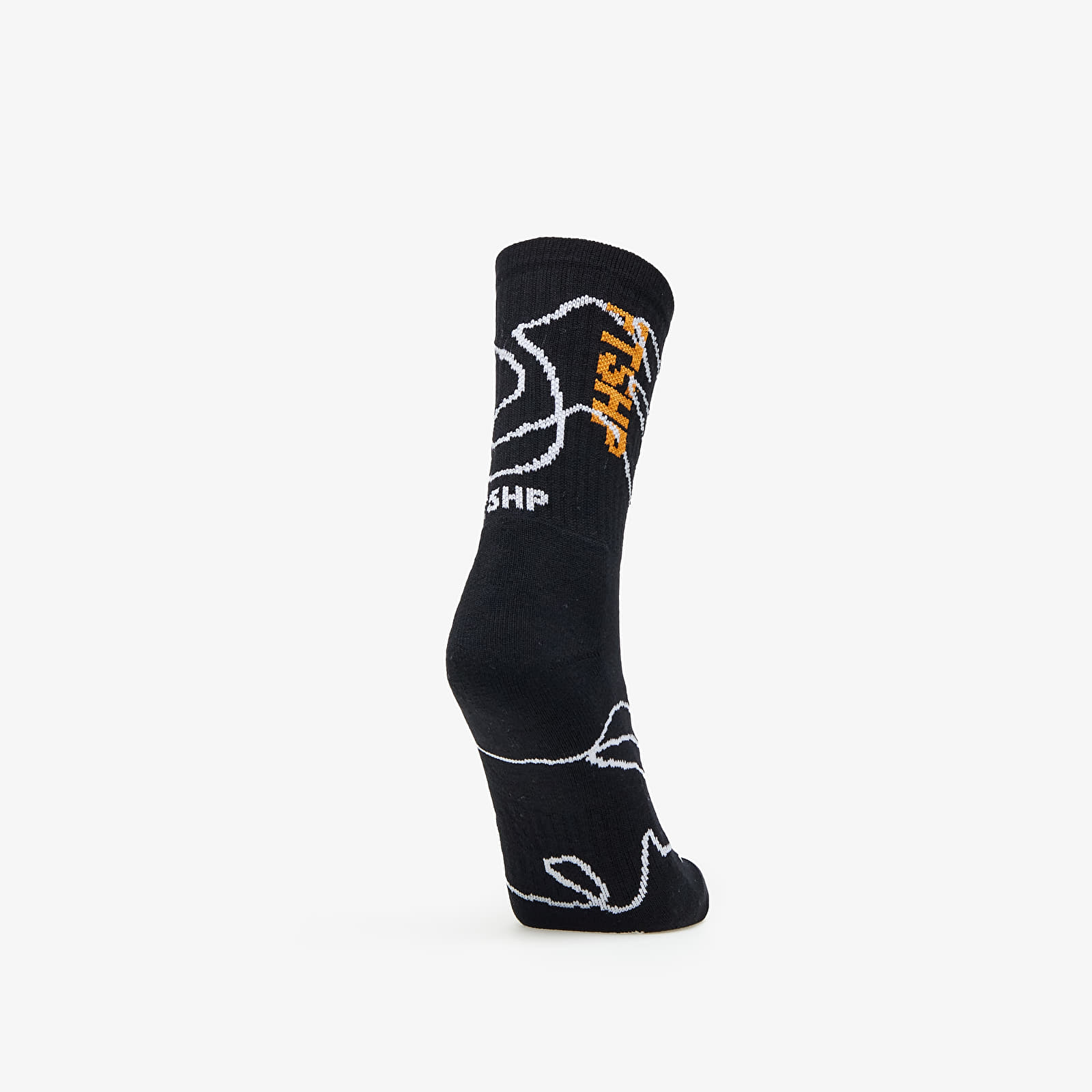 Socks Footshop The Skateboard Socks Black/ Orange