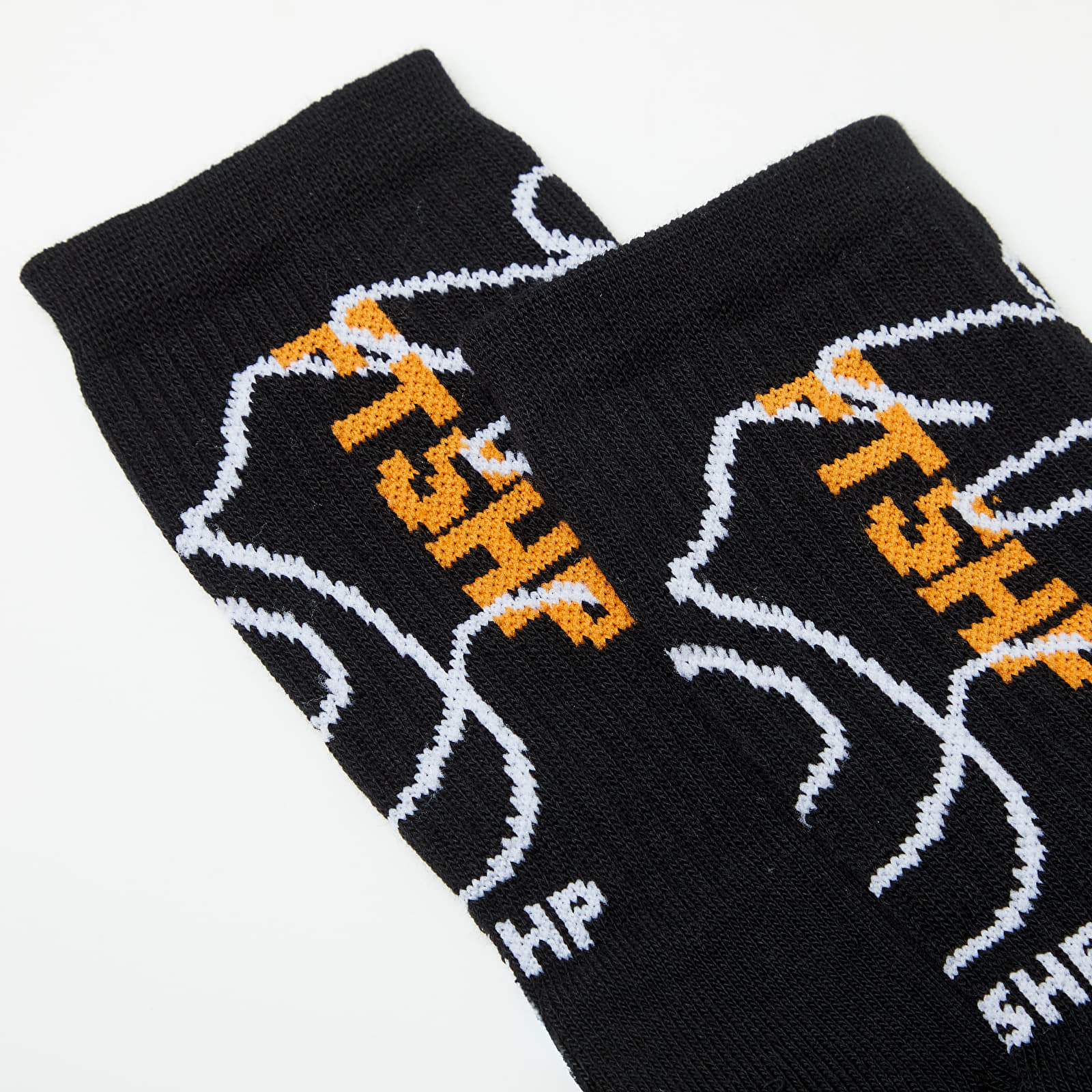 Socks Footshop The Skateboard Socks Black/ Orange