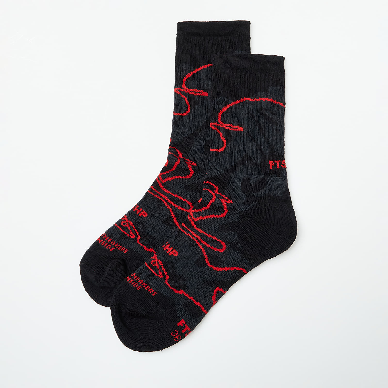 Чорапи Footshop The More Basketball Socks Black/ Red