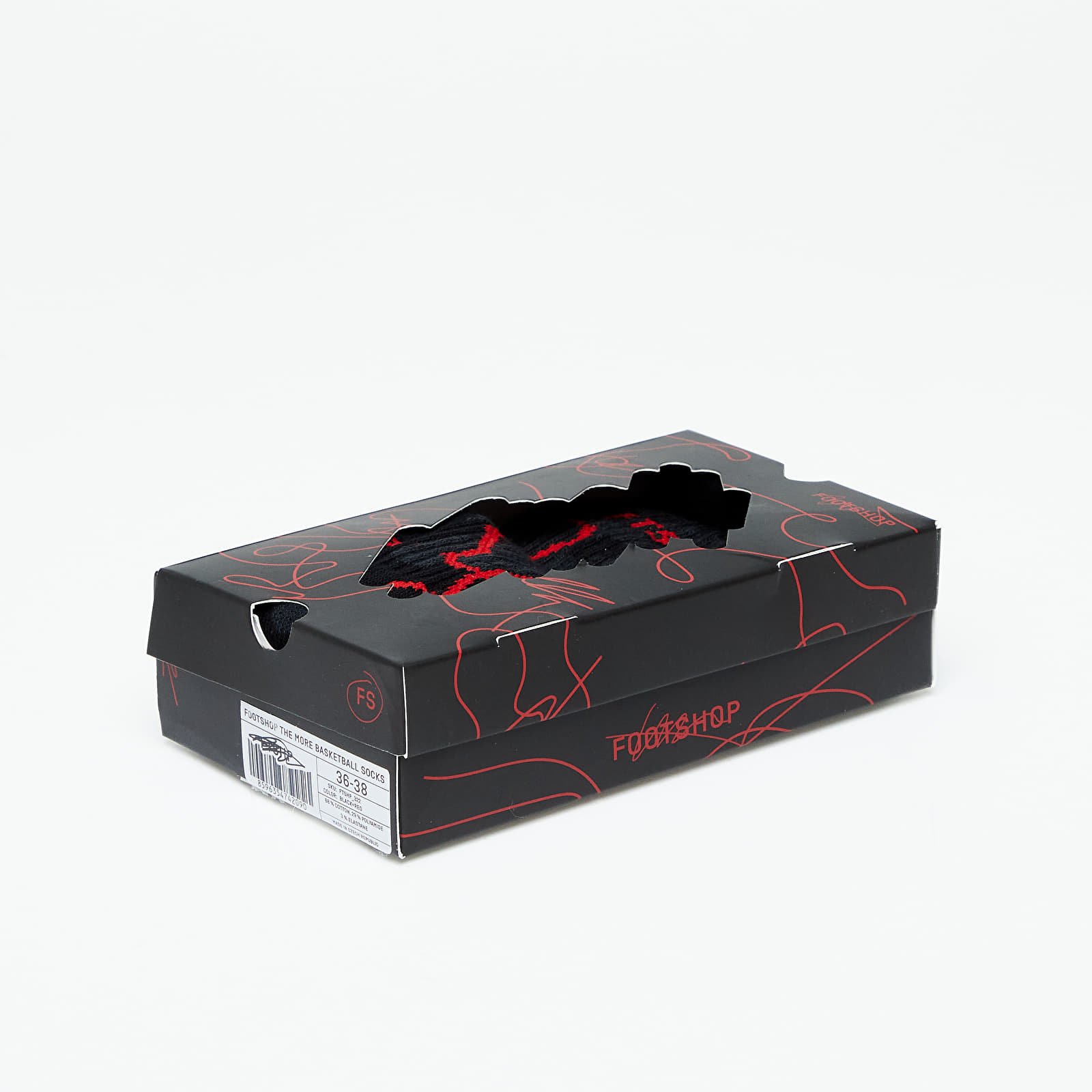 Чорапи Footshop The More Basketball Socks Black/ Red